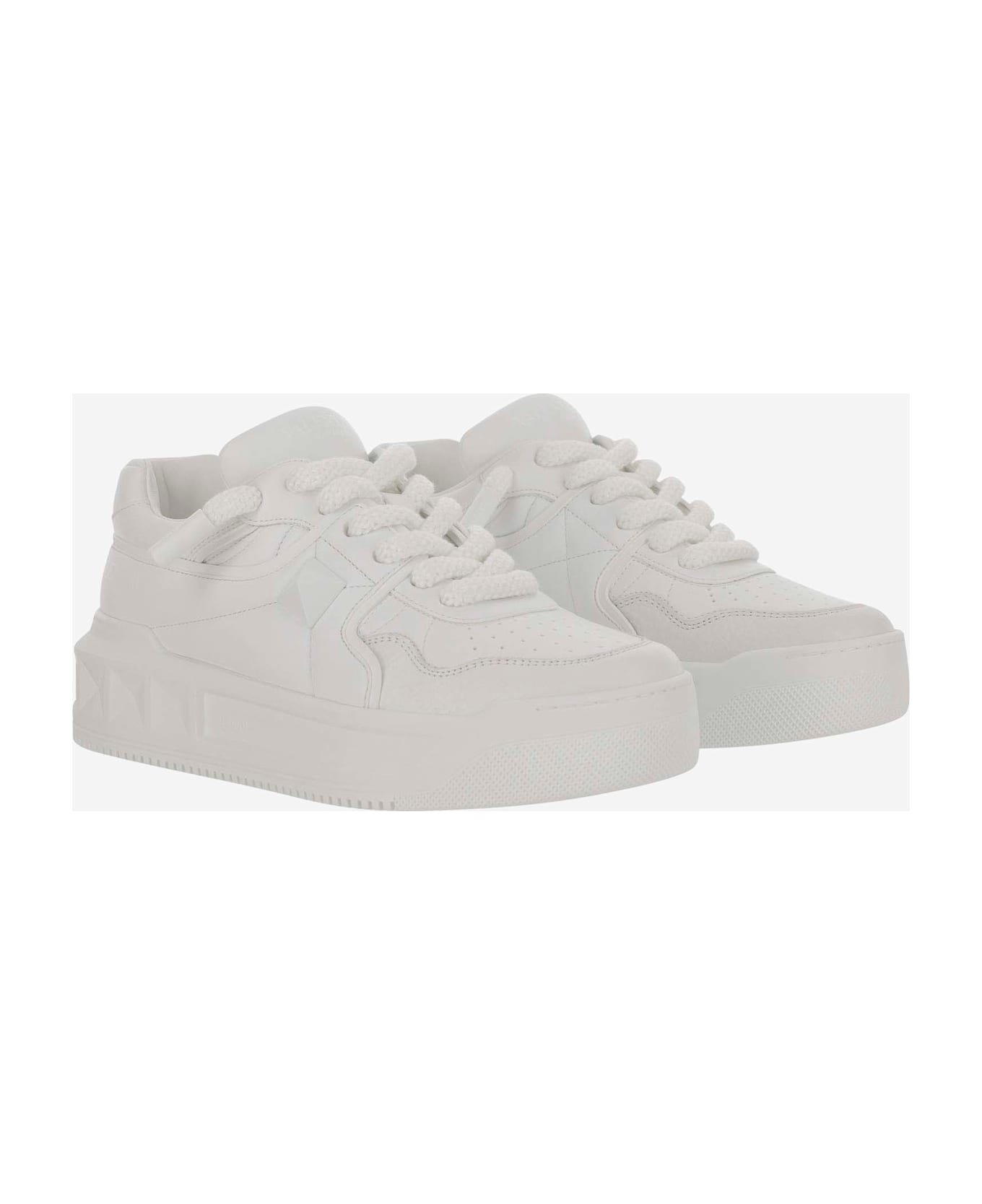 スニーカー VALENTINO GARAVANI White Nappa Leather One Stud Xl Sneakers One Stud Xl Trainer In Nappa Leather for Woman in White