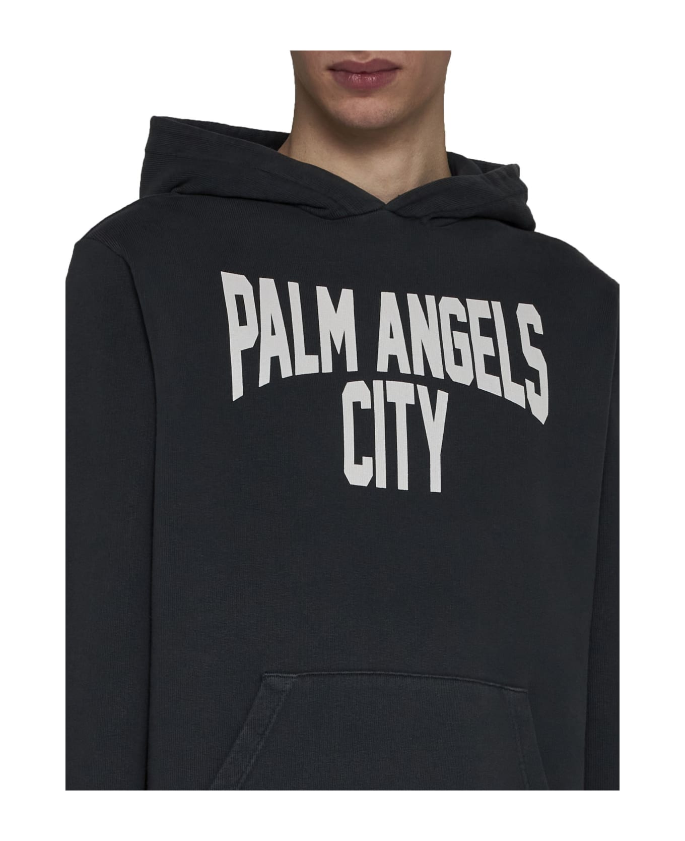 Palm Angels Signature Hoodie - Grey