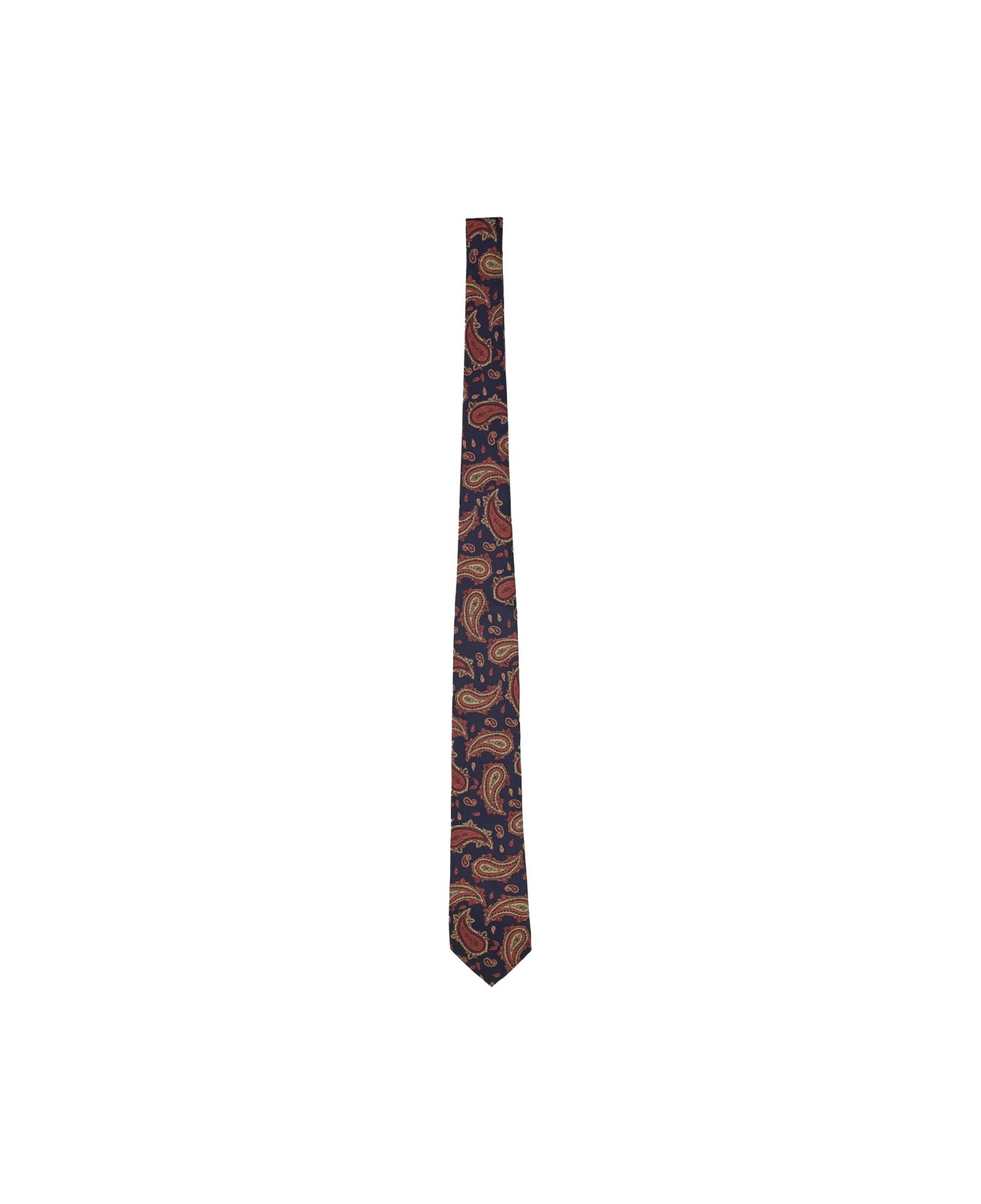 Etro Paisley Jacquard Silk Tie - BLUE