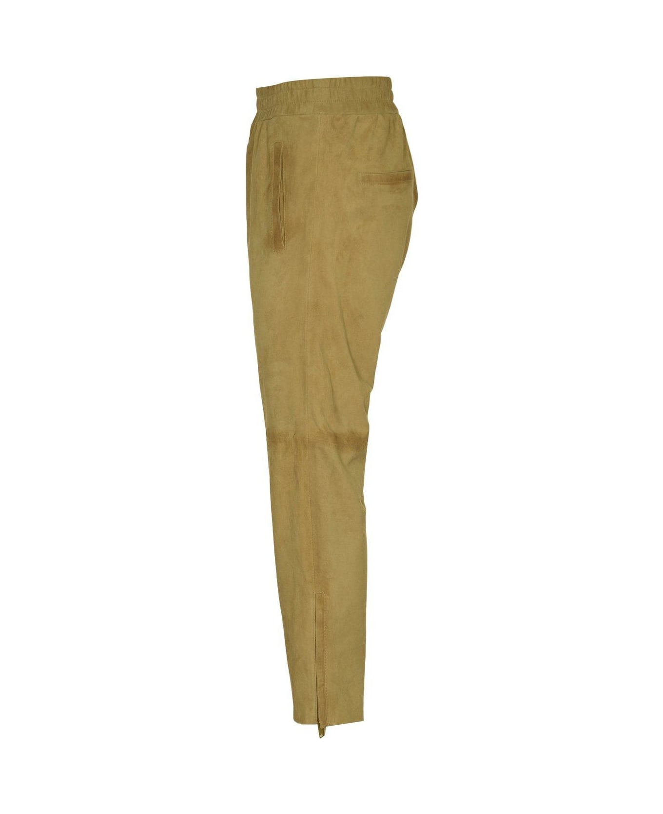 Golden Goose Zipped Detailed Trousers - Dark Taupe