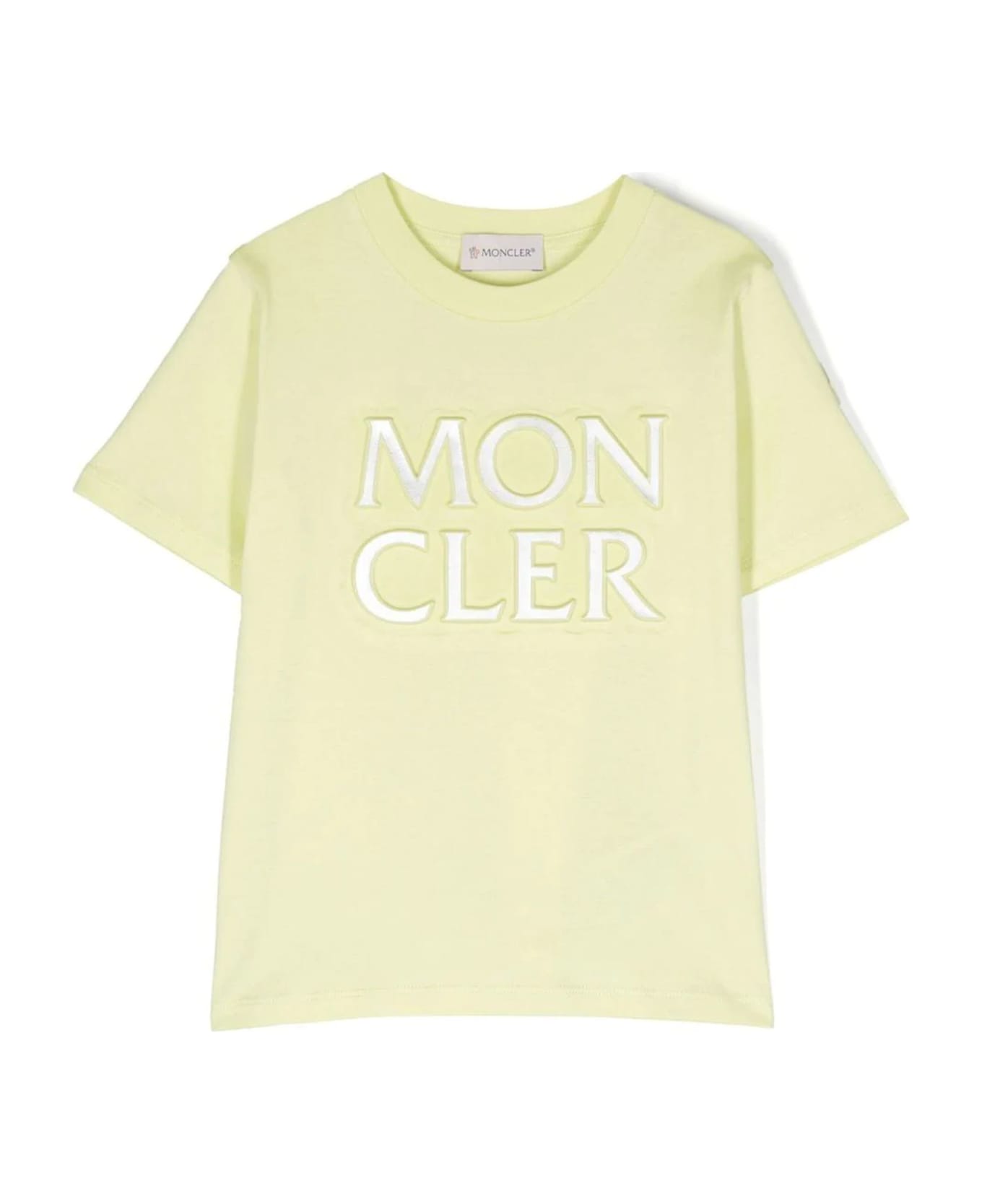 Moncler Yellow Cotton Tshirt