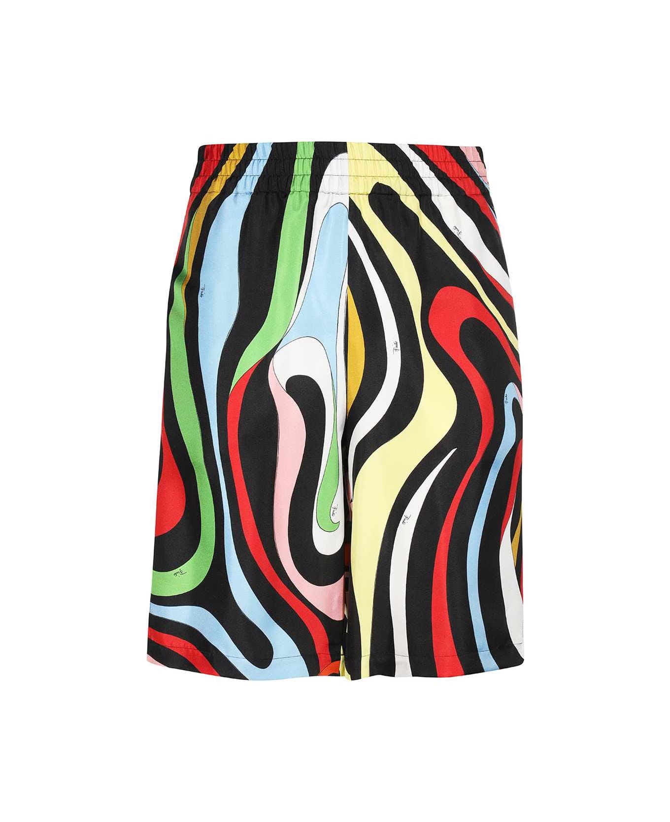 Pucci Silk Bermuda Shorts - Multicolor