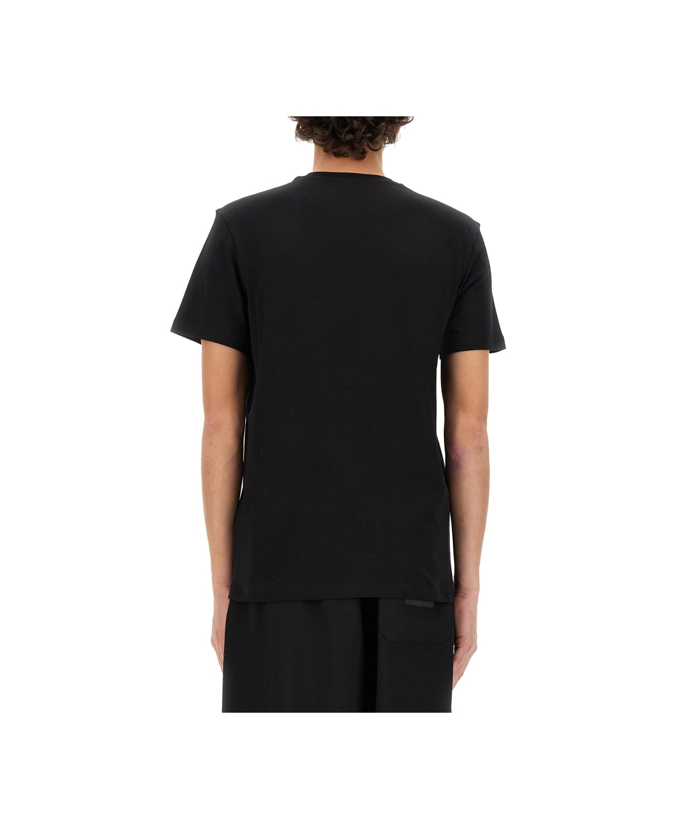 Moschino T-shirt Con Stampa Logo - BLACK