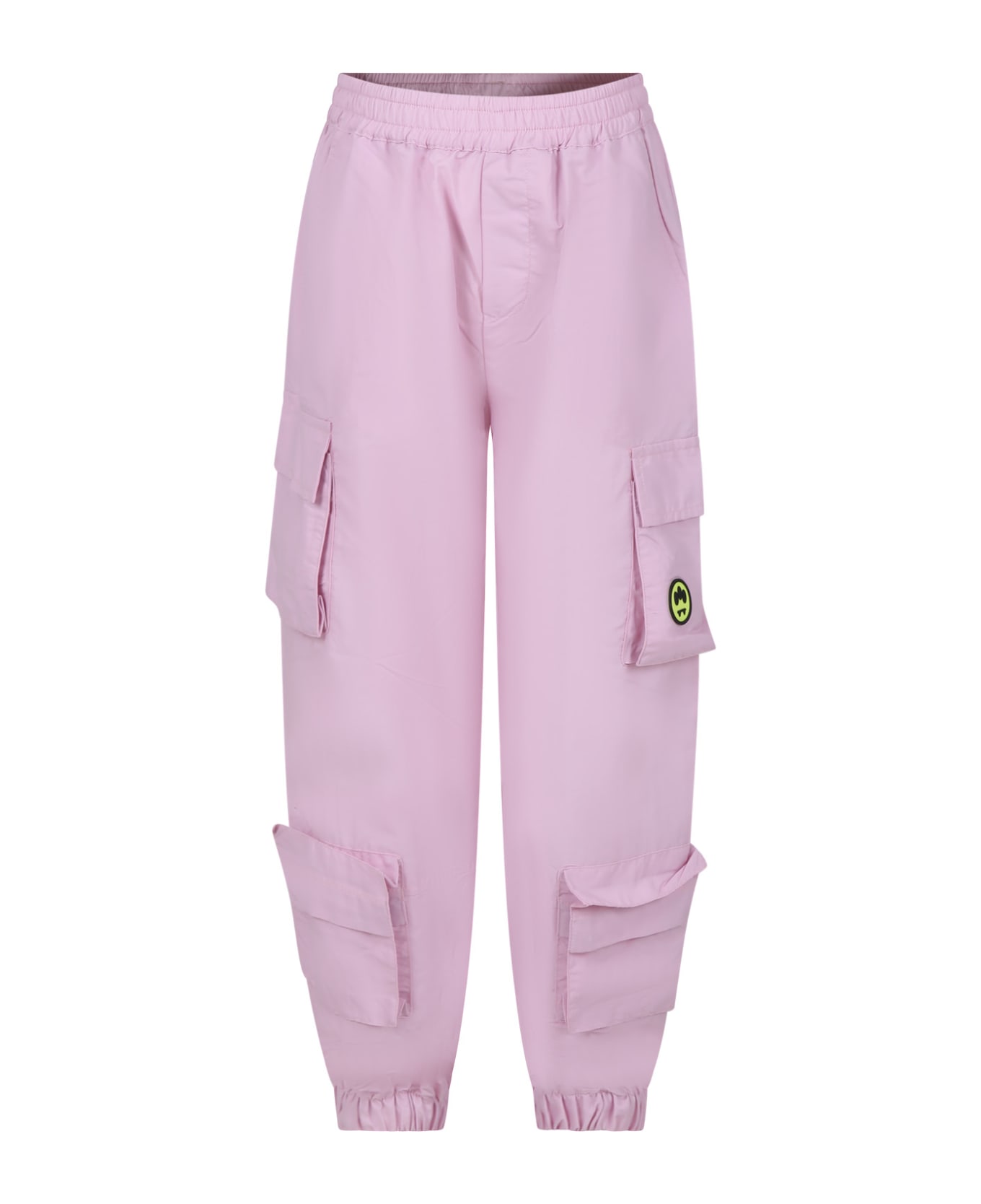 Barrow Pink Trousers For Girl With Smiley - Pink