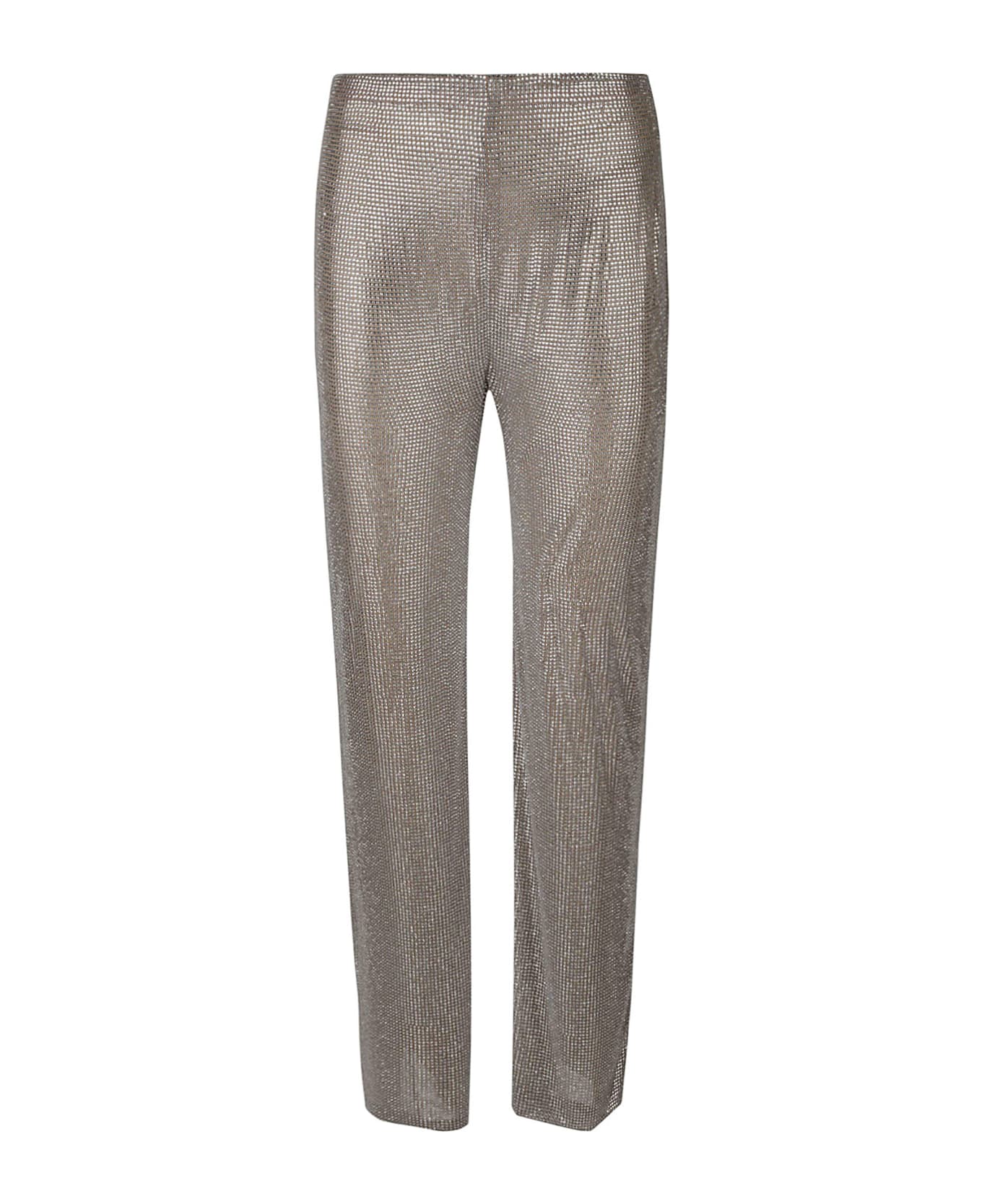 Giuseppe di Morabito Rhinestone Embellished Trousers - Beige+Crystal ボトムス