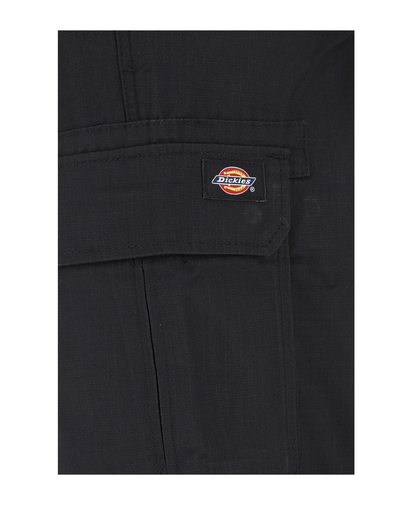 Dickies Black Cotton Cargo Pant - Nero