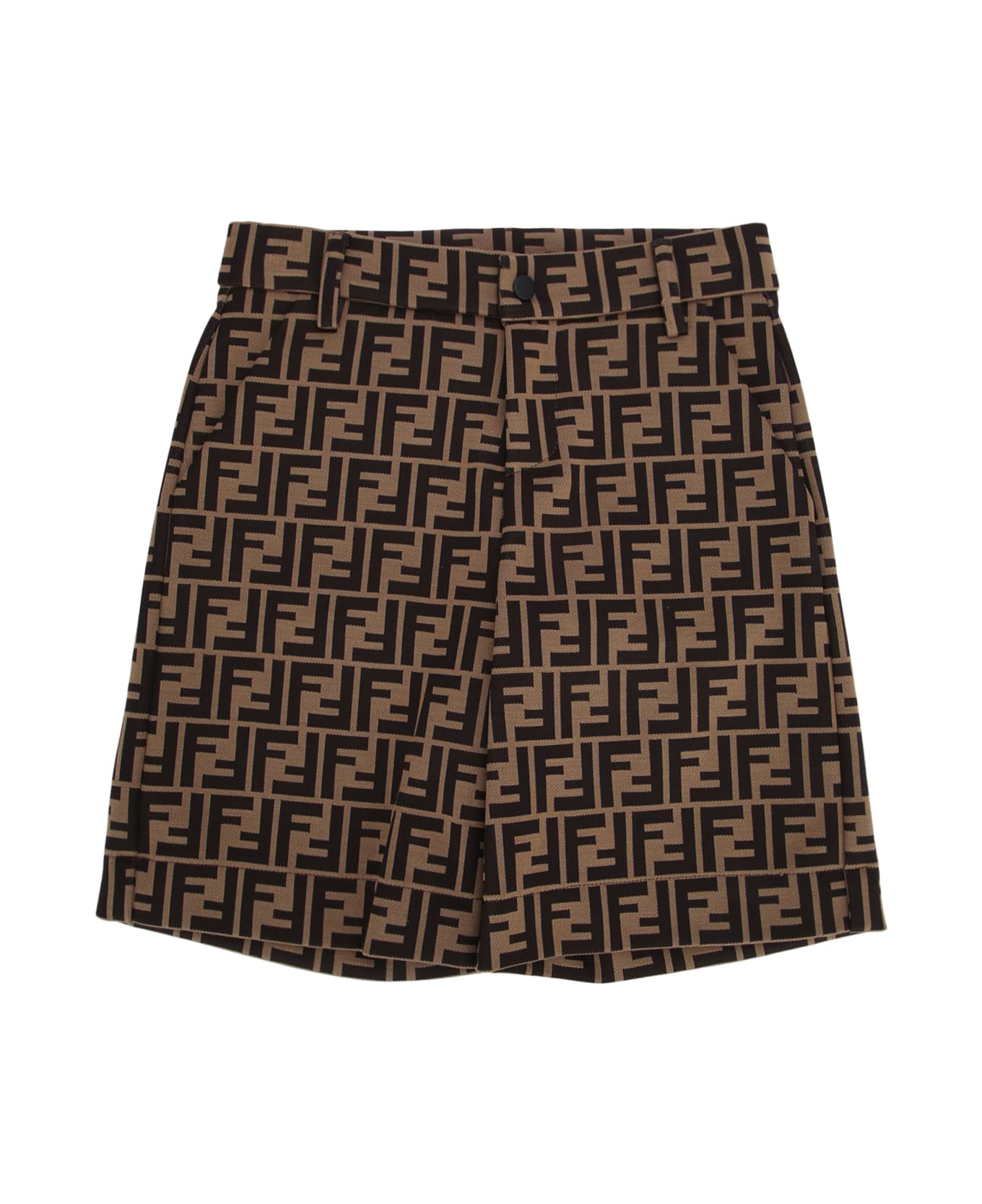 Fendi Bermuda Mas Jersey Logo Ff - F0E0X