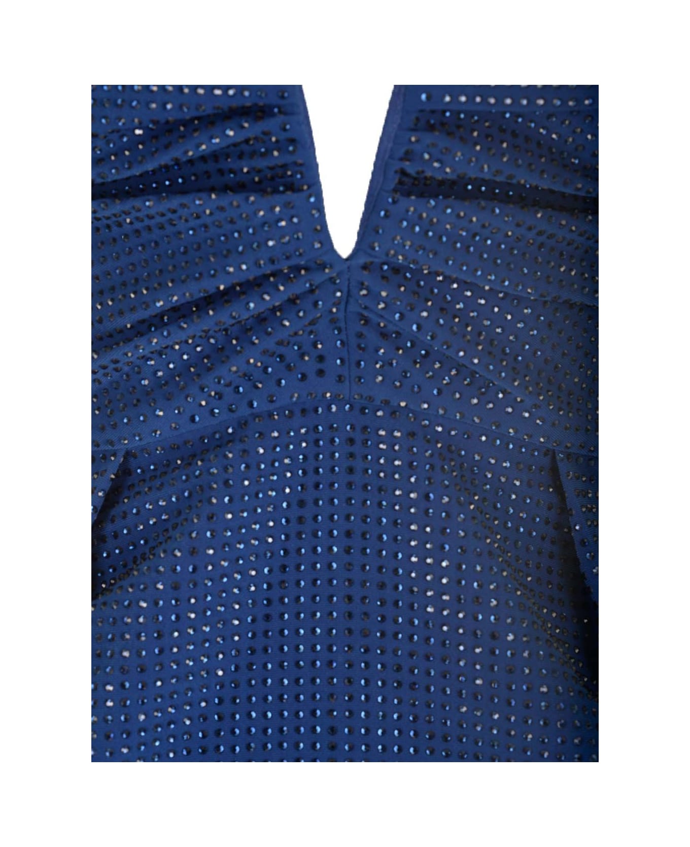 Roland Mouret "diamante" Strapless Mini Dress - Blue