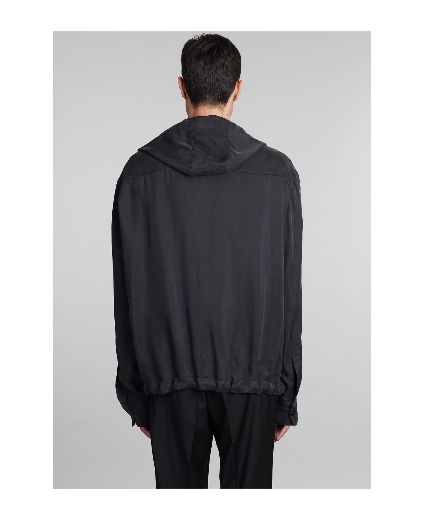 costumein Otaru Casual Jacket In Black Polyamide Polyester - black ジャケット