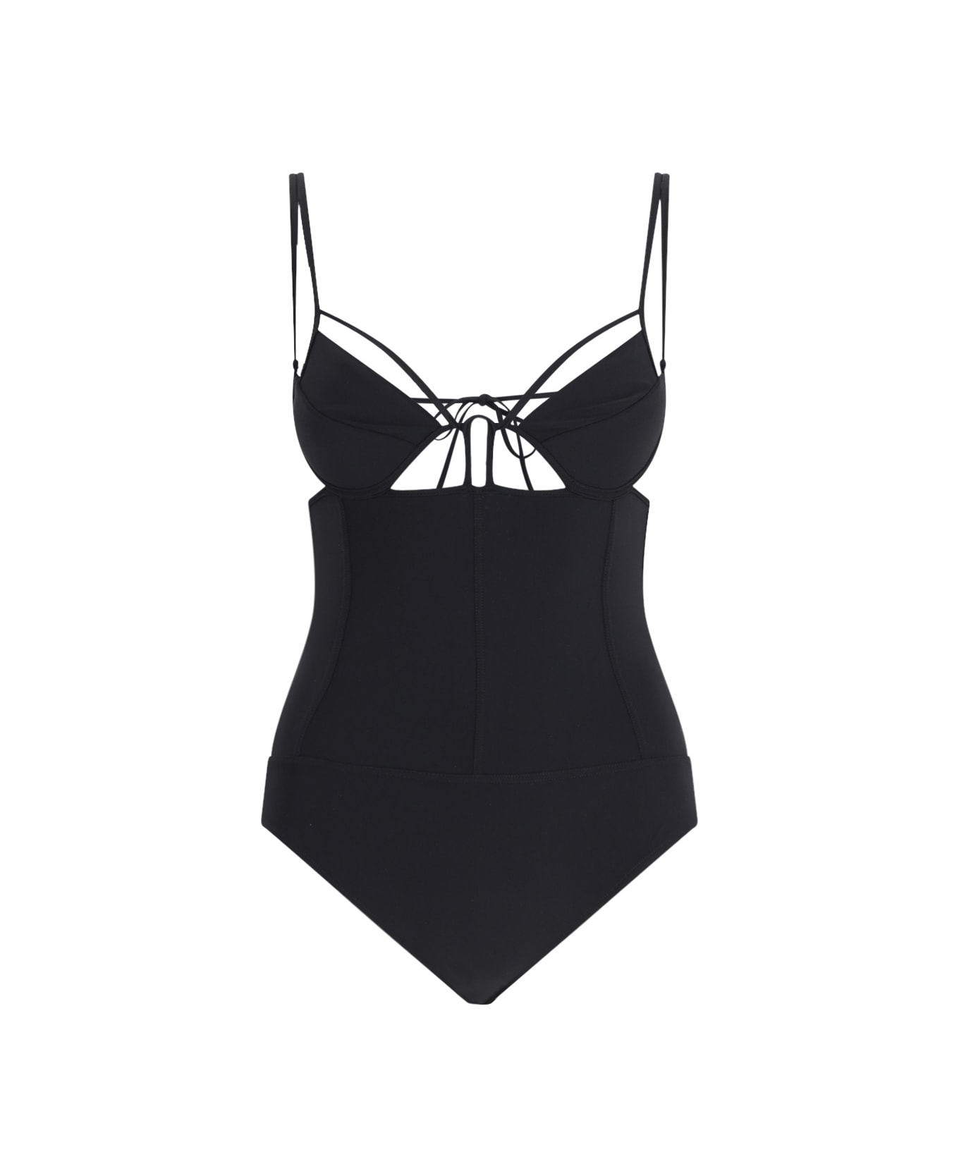 Nensi Dojaka Cut-out One-piece Swimsuit - Black  
