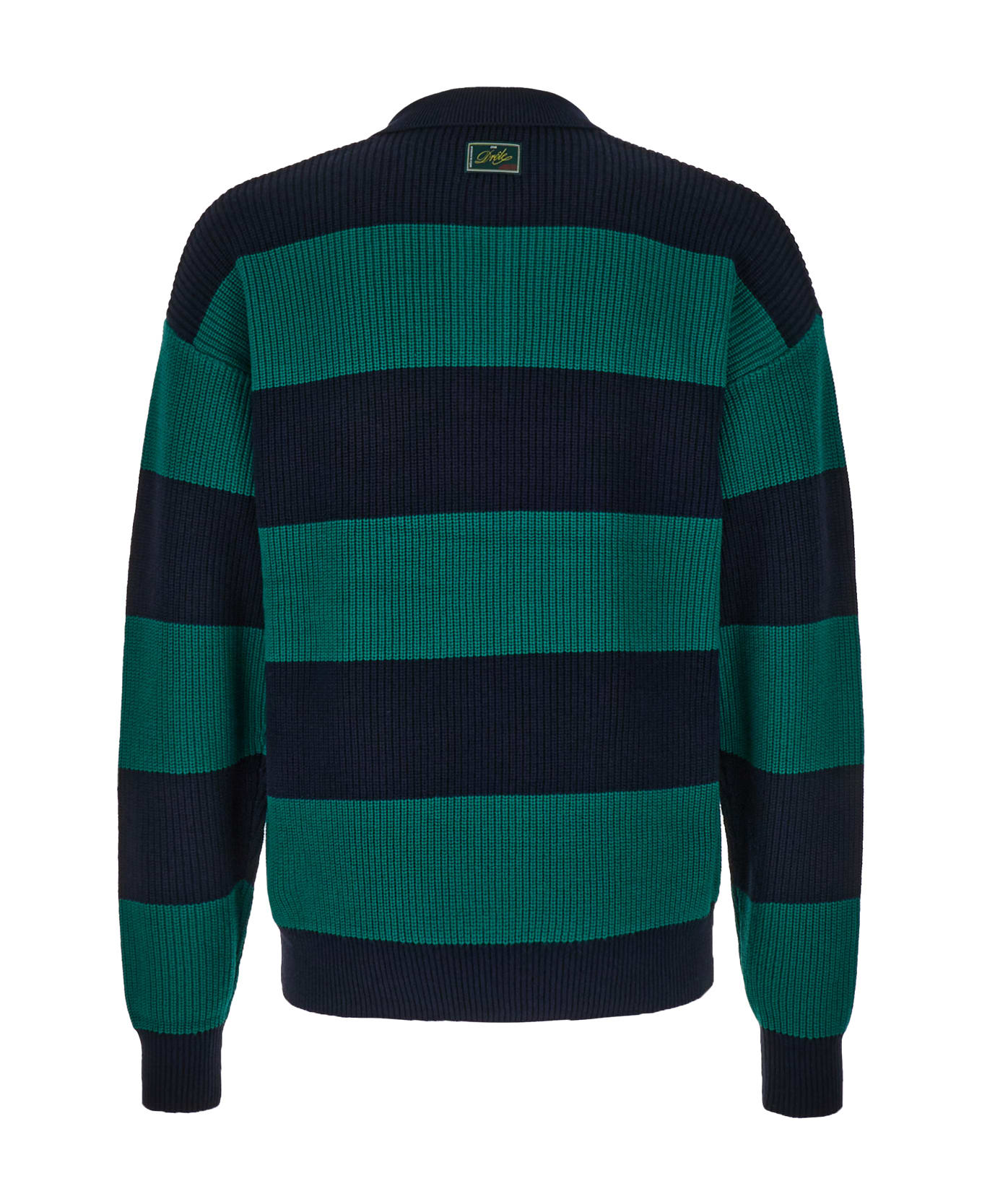 Drôle de Monsieur Two-tone Wool And Cotton Sweater - NY