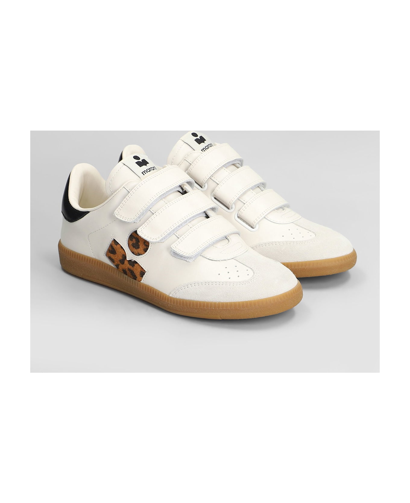 Isabel Marant Beth Sneakers In White Leather - white