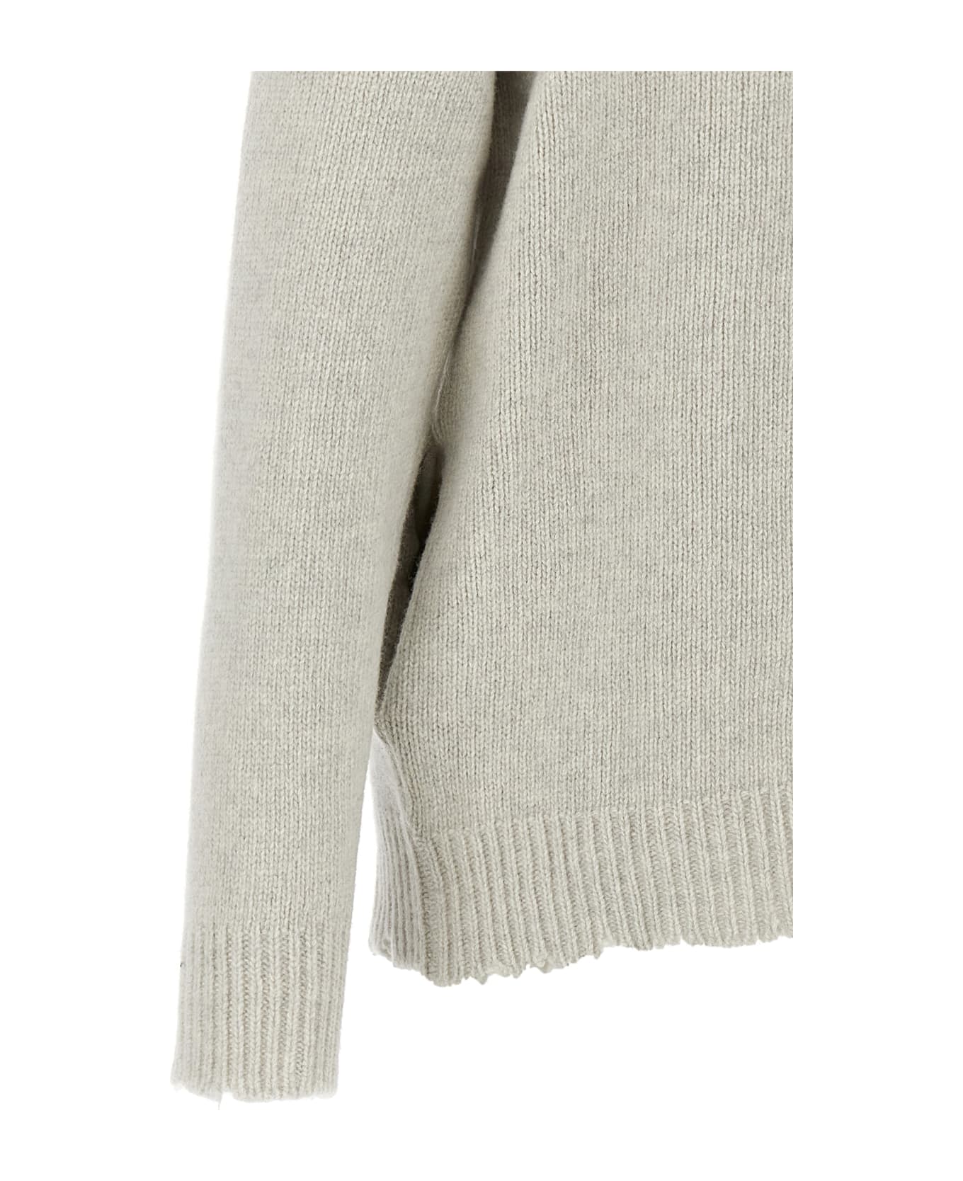 Giorgio Brato Destroyed Hooded Cardigan - White