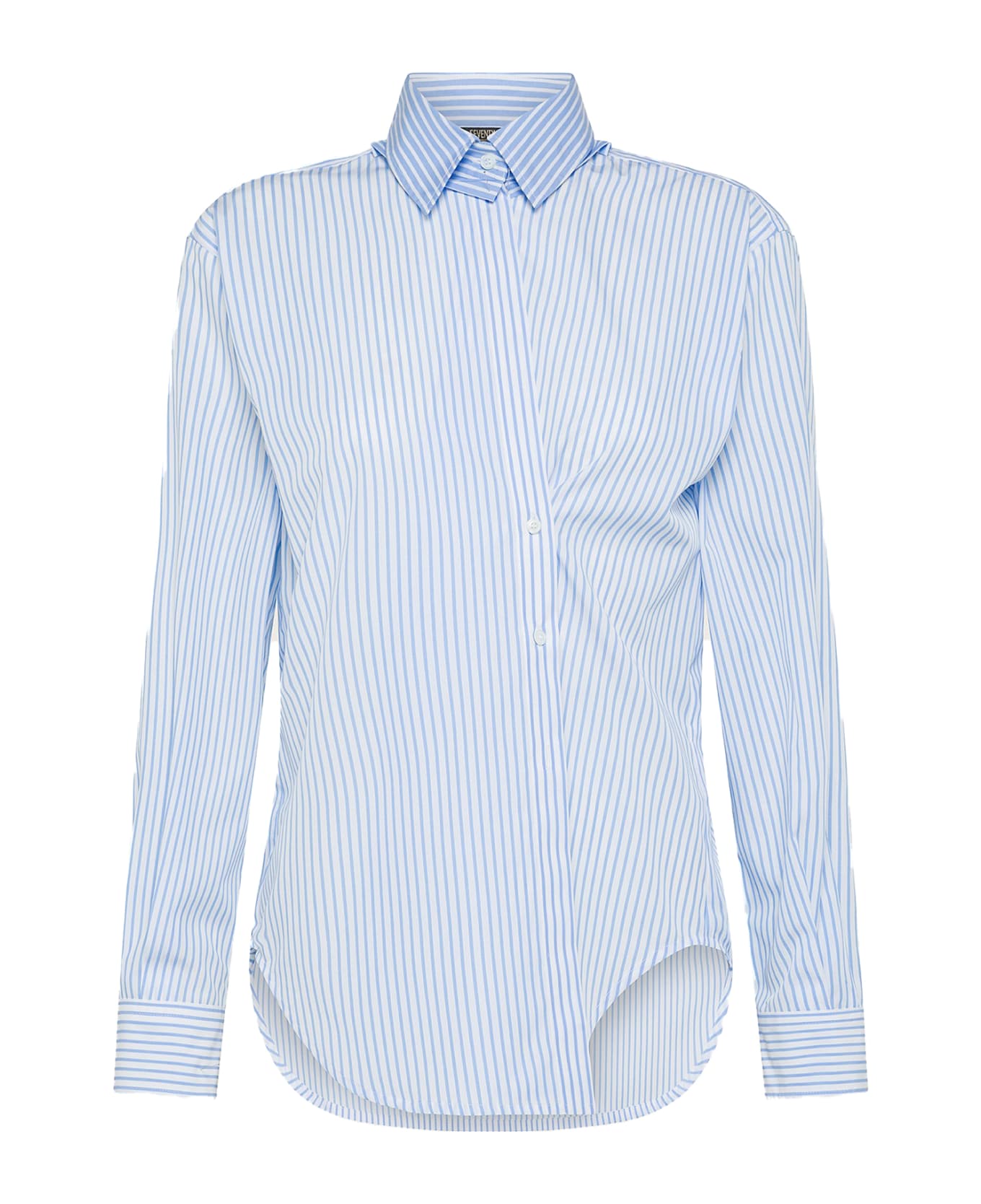Seventy Oversized Blue Striped Shirt - RIGA AZZURRO