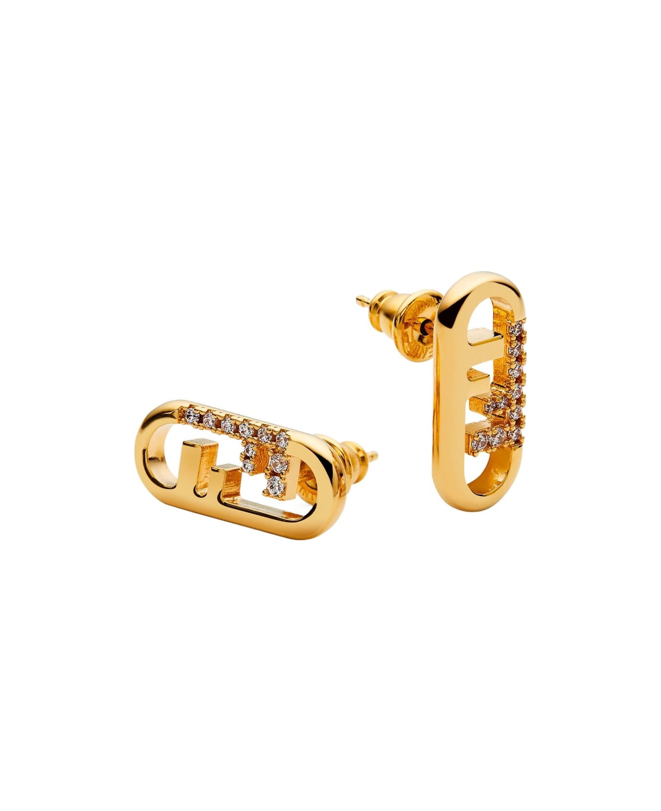 Fendi O
lock Earrings - Golden