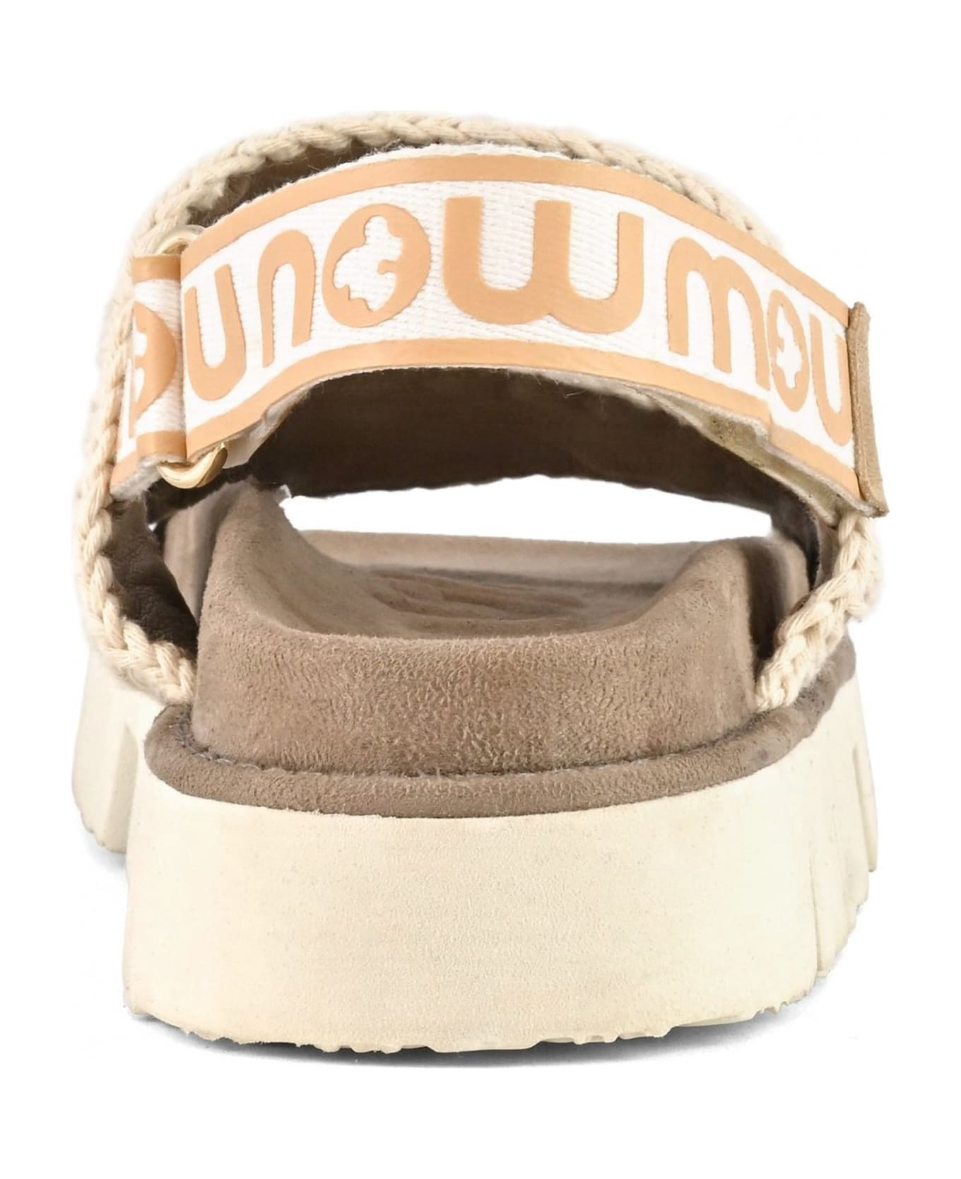 Mou Bio Sandal Back Strap Suede 
Leather - Beige