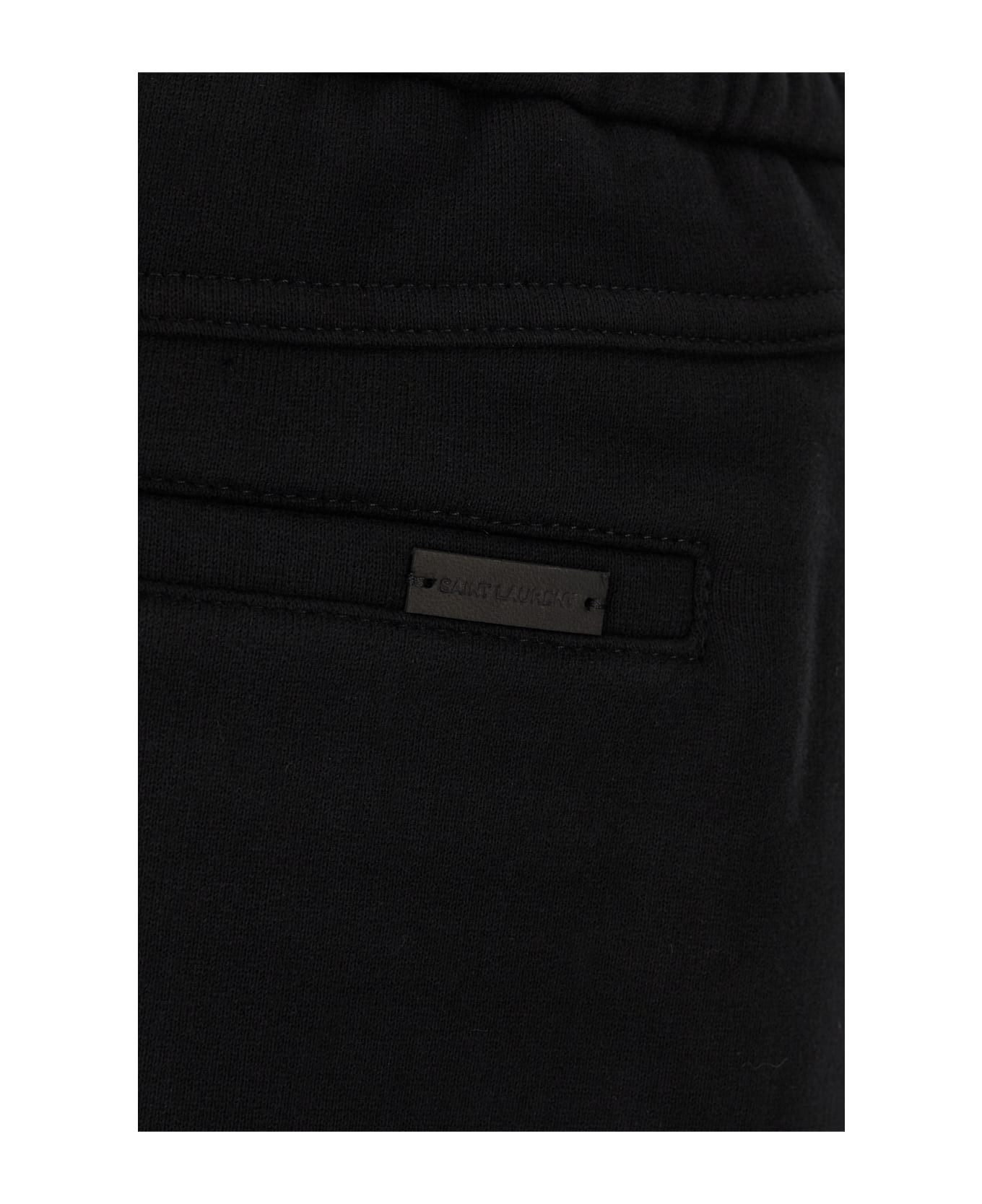 Saint Laurent Black Cotton Bermuda Shorts - Nero