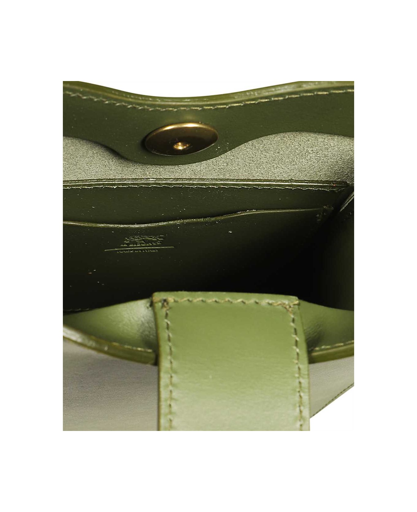 Il Bisonte Leather Crossbody Bag - green