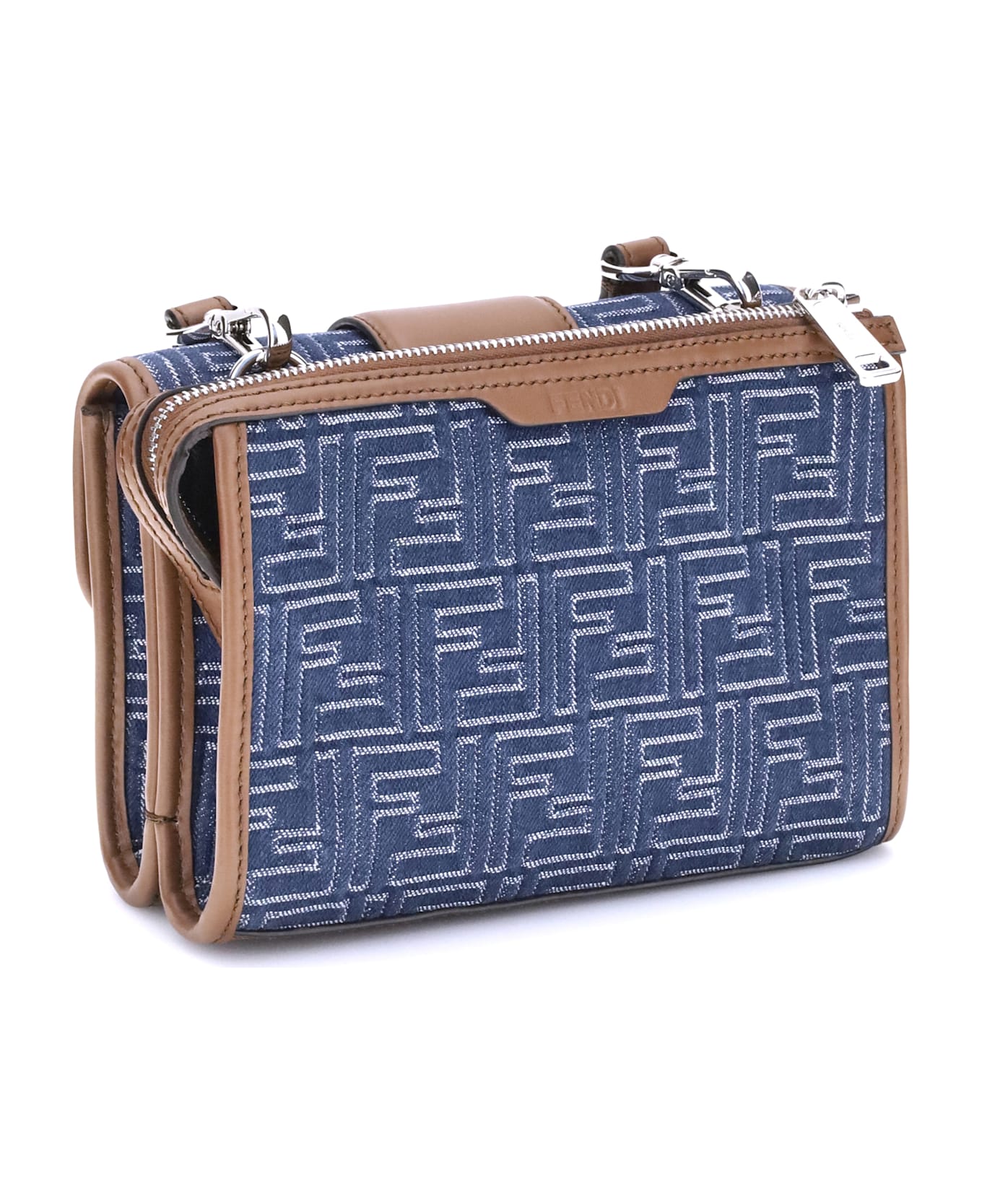Fendi Baguette Denim Shoulder Bag