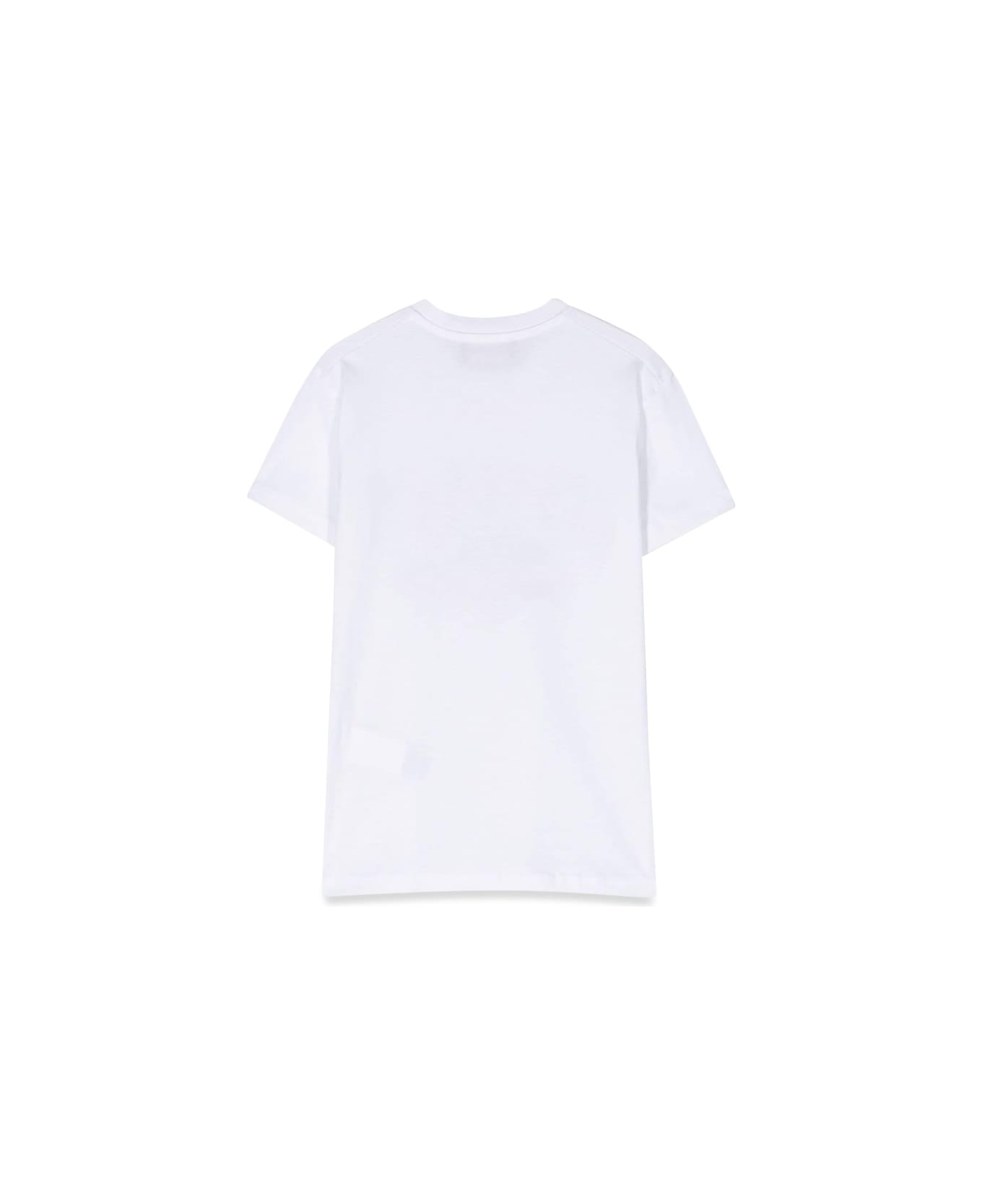Dsquared2 Mc Logo T-shirt And Machine - WHITE