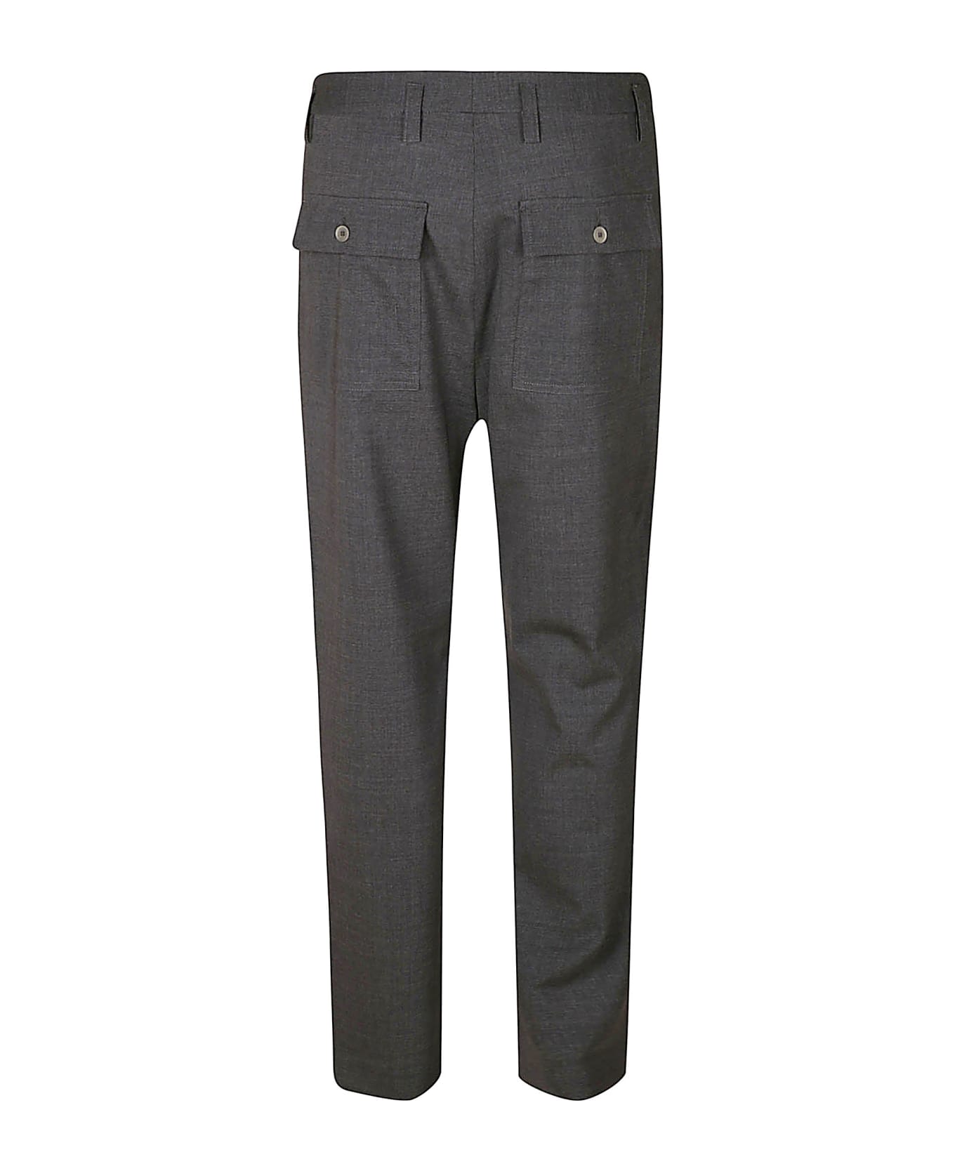 Maison Flaneur Regular Formal Trousers - Gray