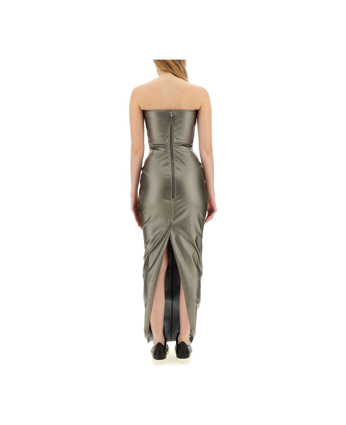 Rick Owens Floor-length Strapless Bustier Gown - GREY