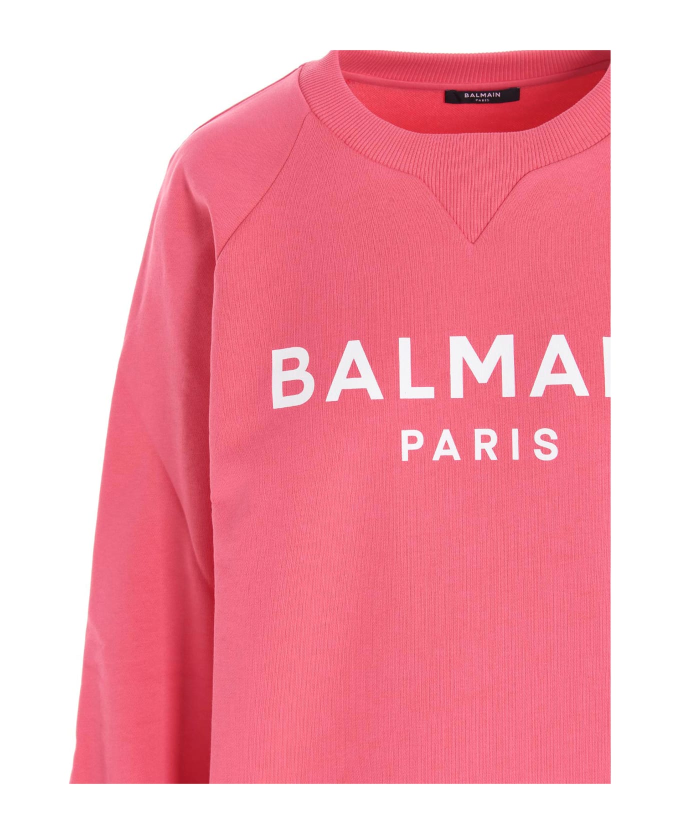 Balmain Sweatshirt - Rose/blanc