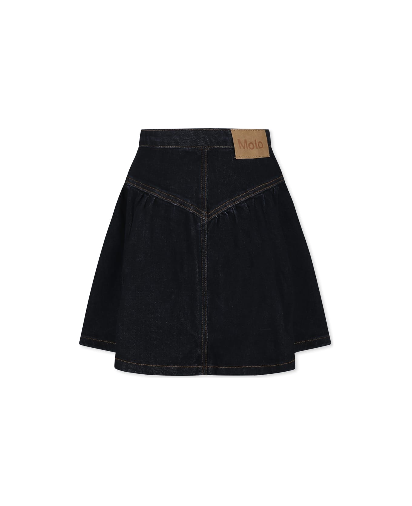 Molo Blue Skirt For Girl - Denim