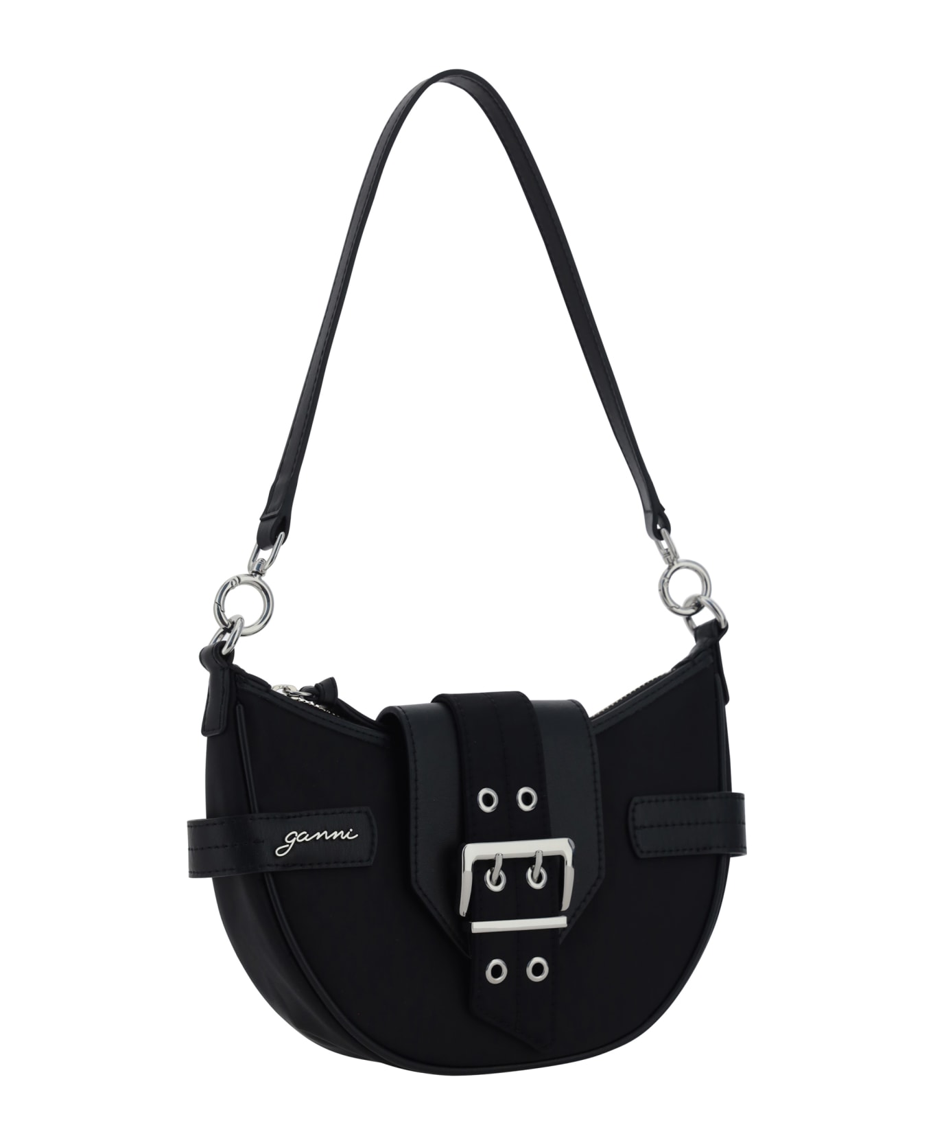 Ganni Small Bucky Shoulder Bag - Black