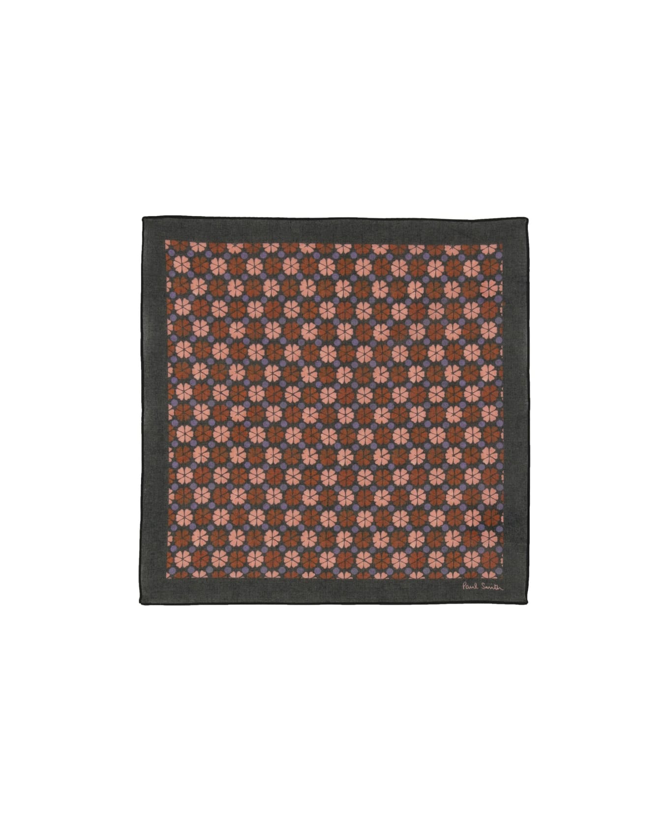 Paul Smith Scarf With Print - BLUE