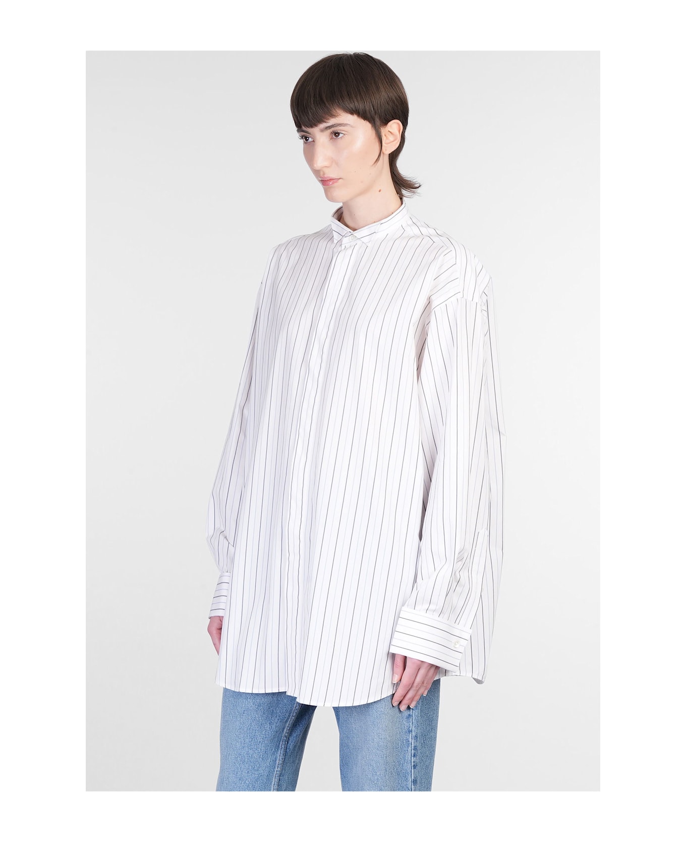 Ami Alexandre Mattiussi Shirt In White Cotton - white