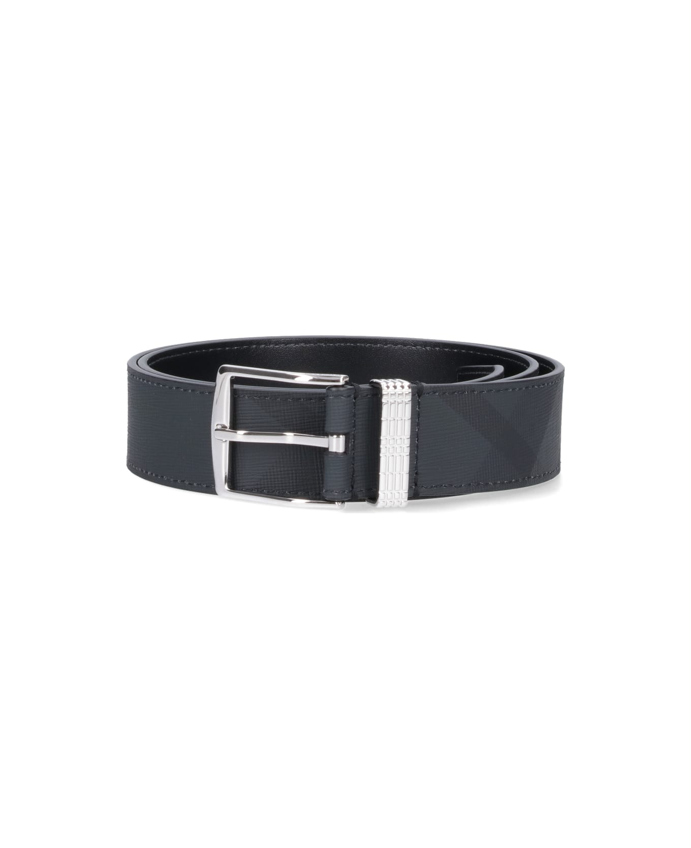 Burberry Check Belt - Grey