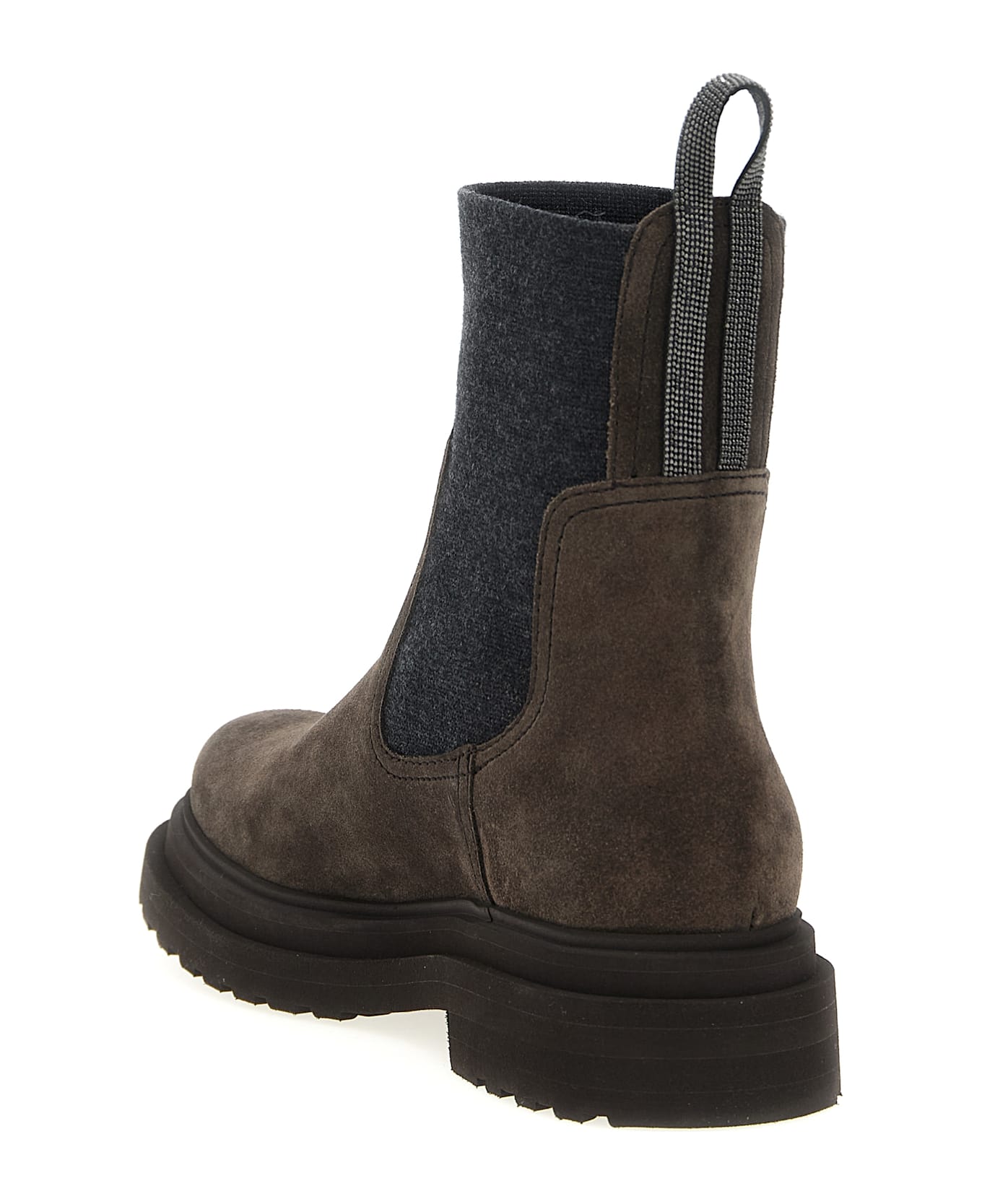 Brunello Cucinelli Monile Ankle Boots - Brown