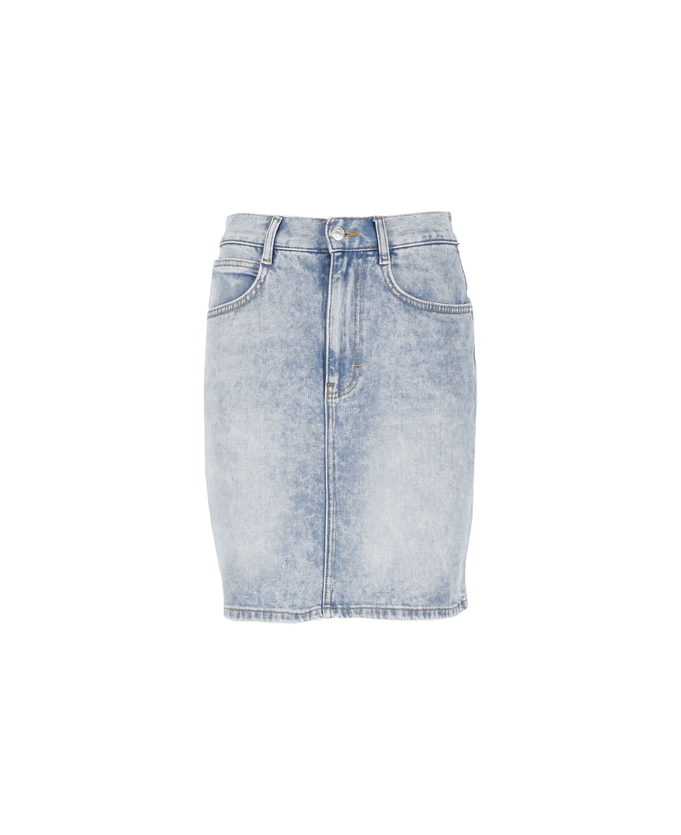M05CH1N0 Jeans Cotton Mini Skirt - Blue