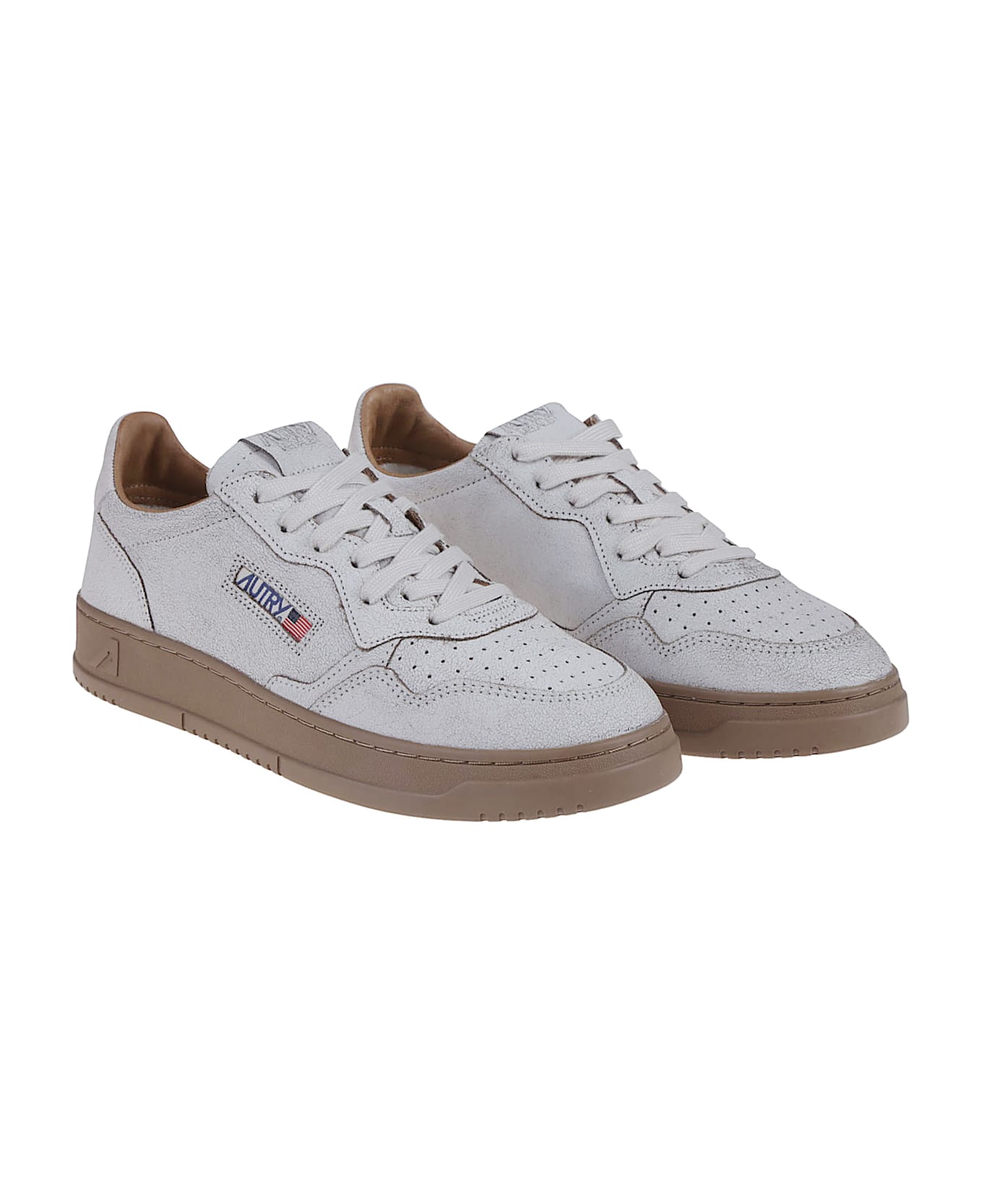 Autry Medalist Low Sneakers - White/tobacco