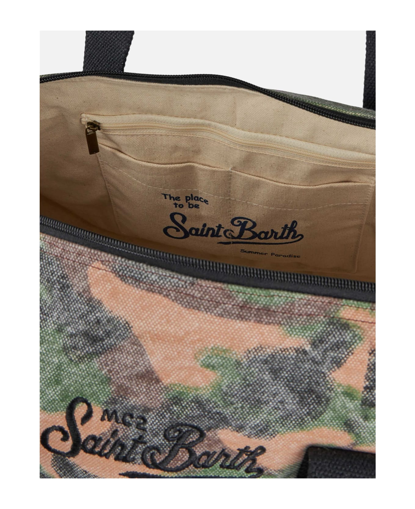 MC2 Saint Barth Travel Duffel Bag With Camouflage Print - GREEN トラベルバッグ