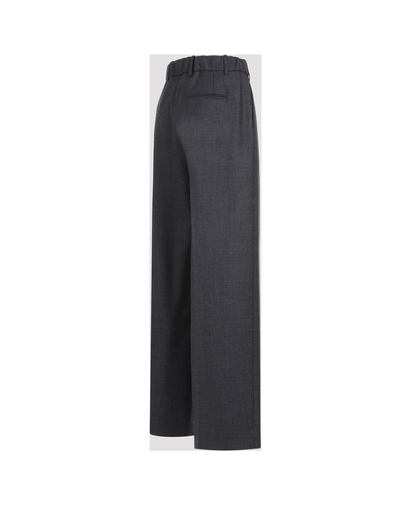 The Row Roan Wool Pants - Chm Charcoal Melange ボトムス