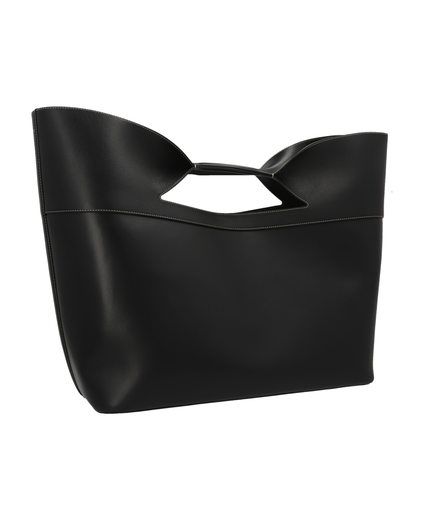 Alexander McQueen The Bow Leather Bag - Black トートバッグ