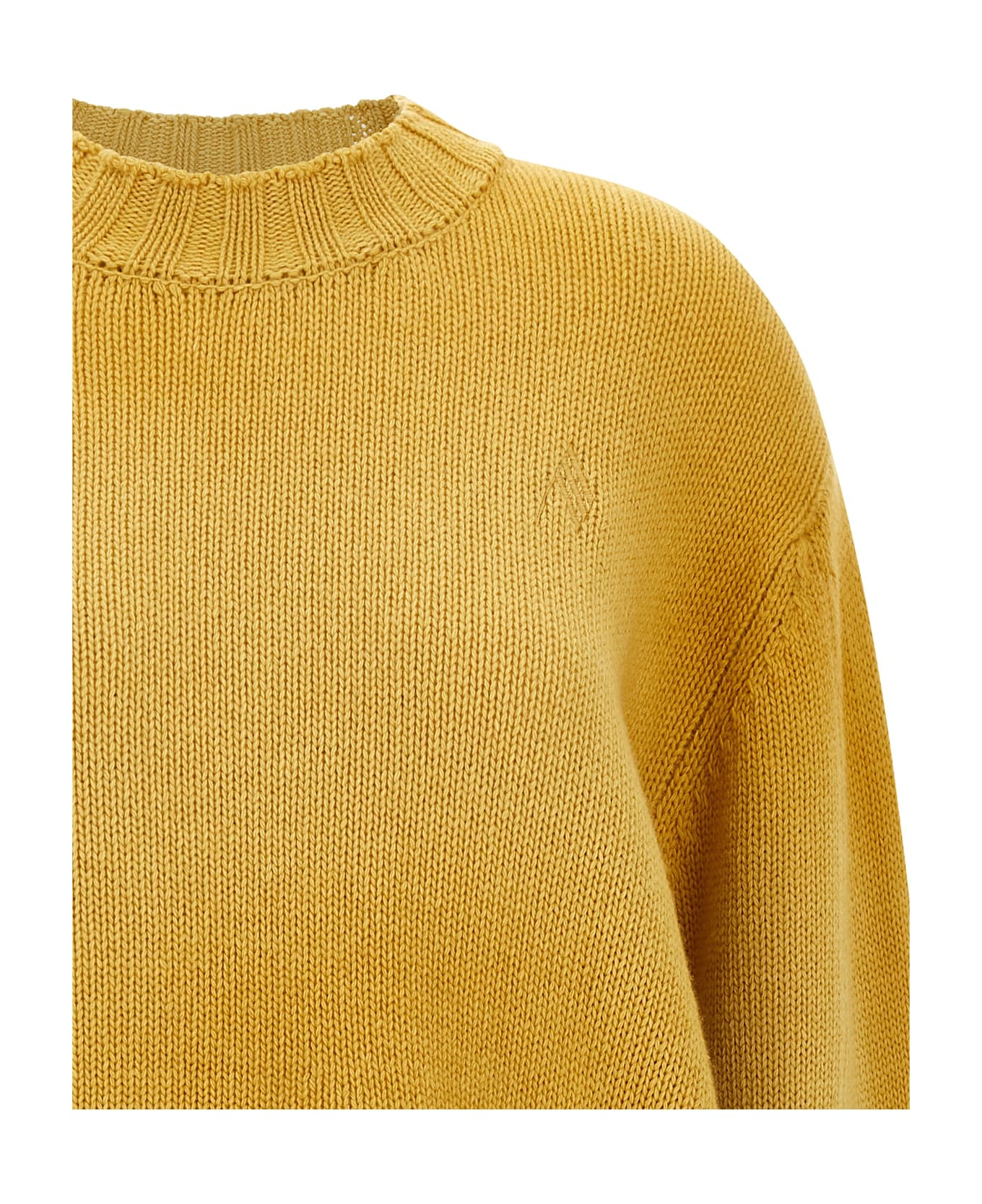 The Attico Logo Embroidery Sweater - Yellow