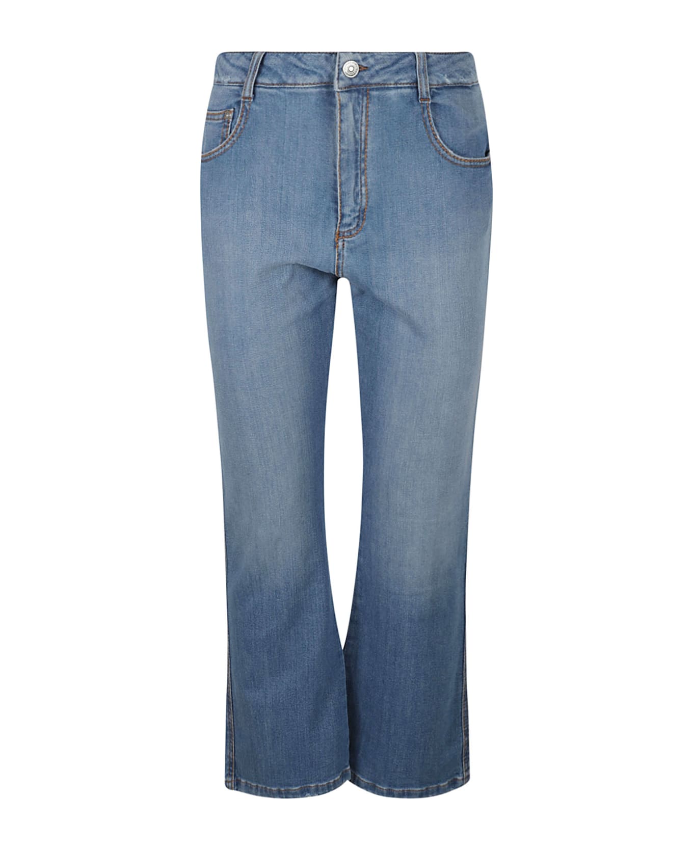 Ermanno Scervino Flare Cropped Jeans - Bright Cobalt