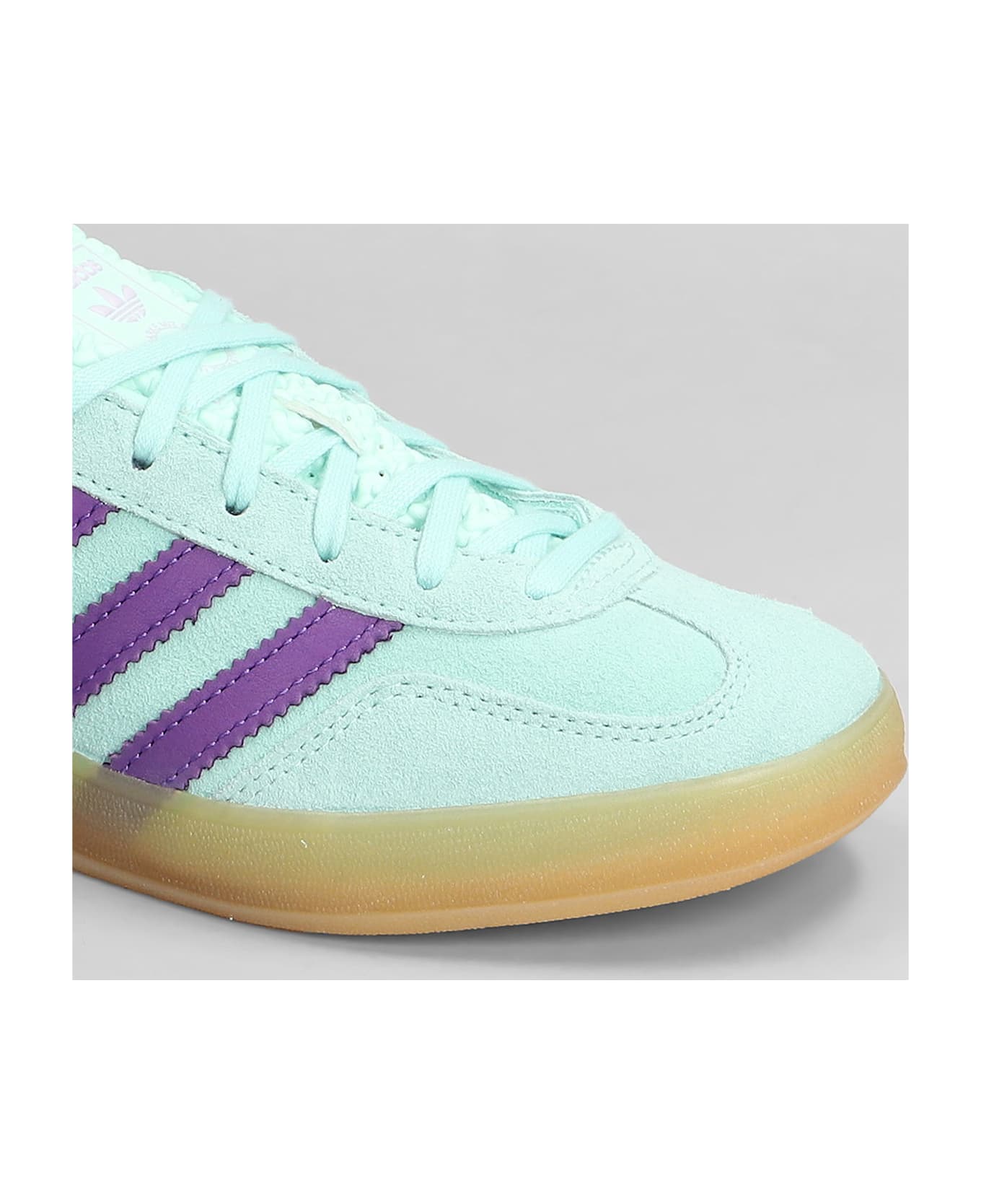 Adidas Gazelle Indoor Sneakers In Green Suede - green