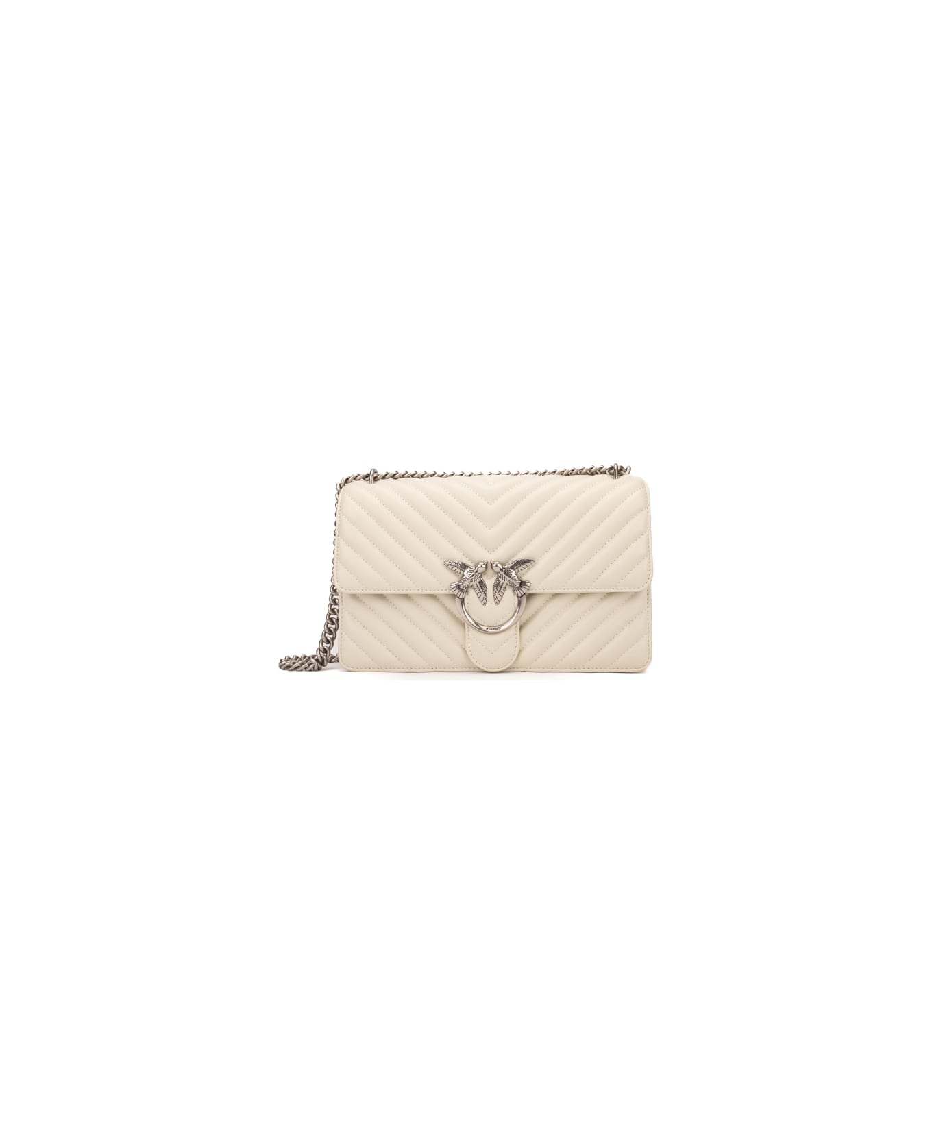 Pinko Classic Love Bag One Crossbody Bag - White