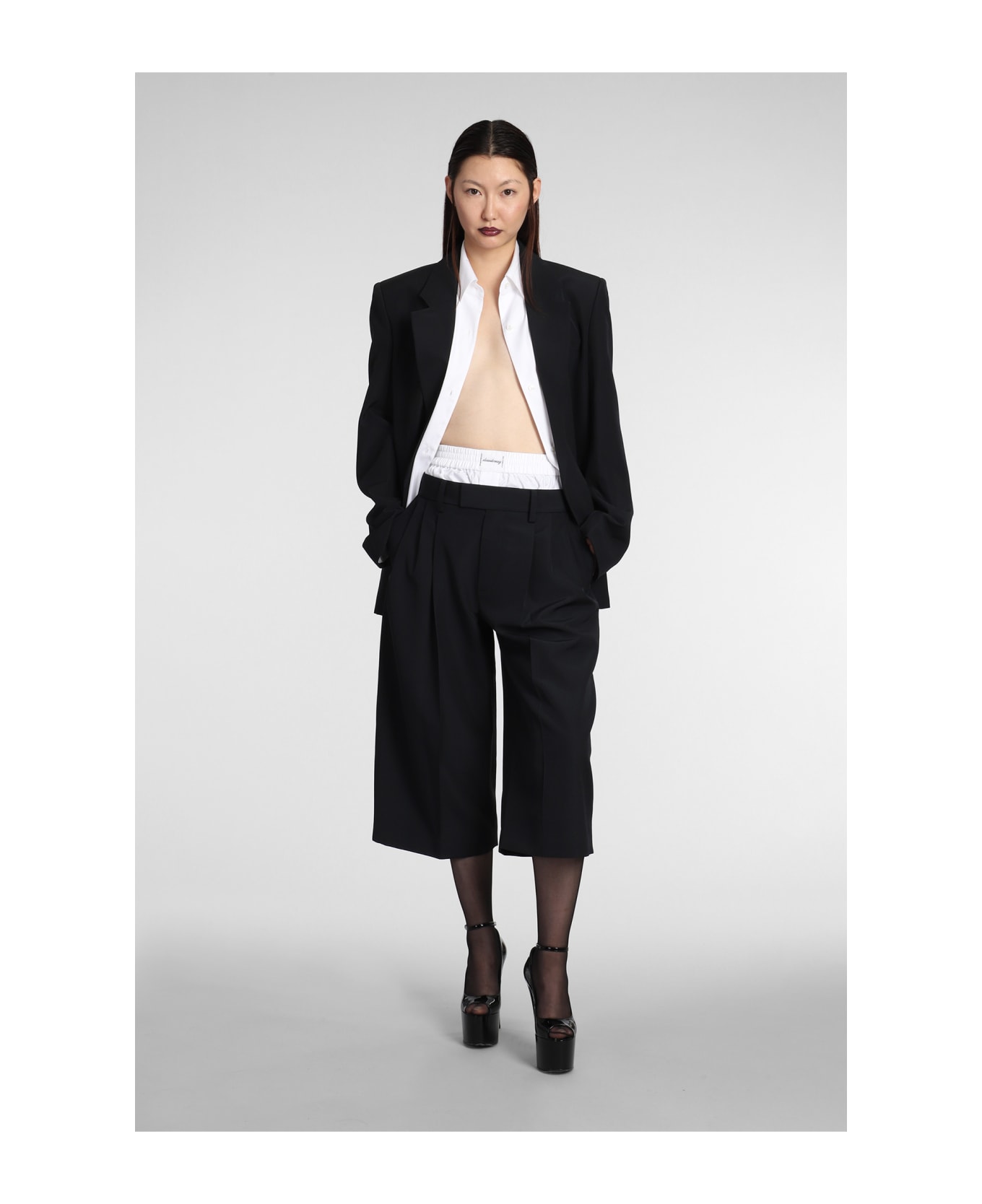 Alexander Wang Tailored Culottes - BLACK