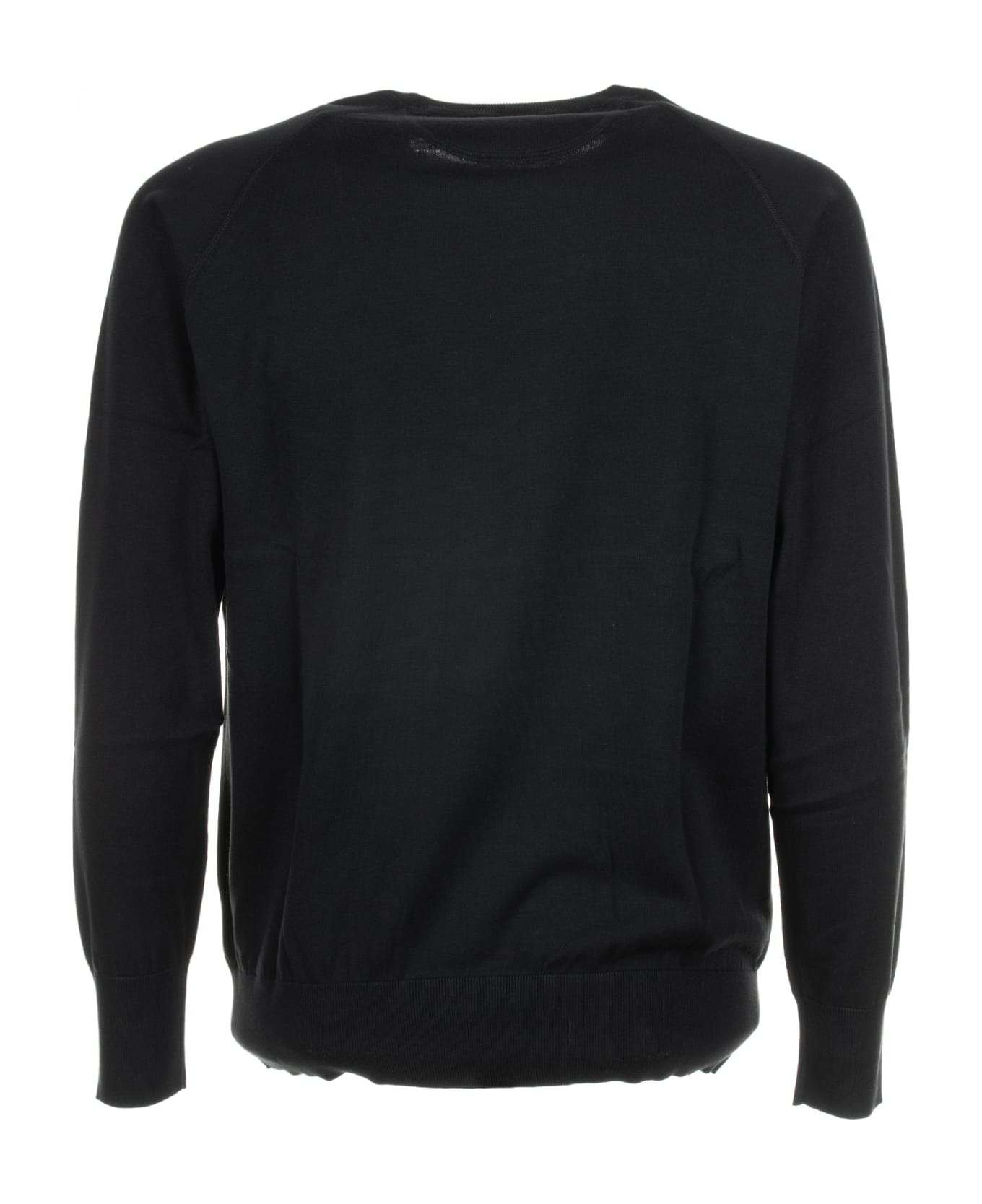 Aspesi Black Crew-neck Sweater - NERO