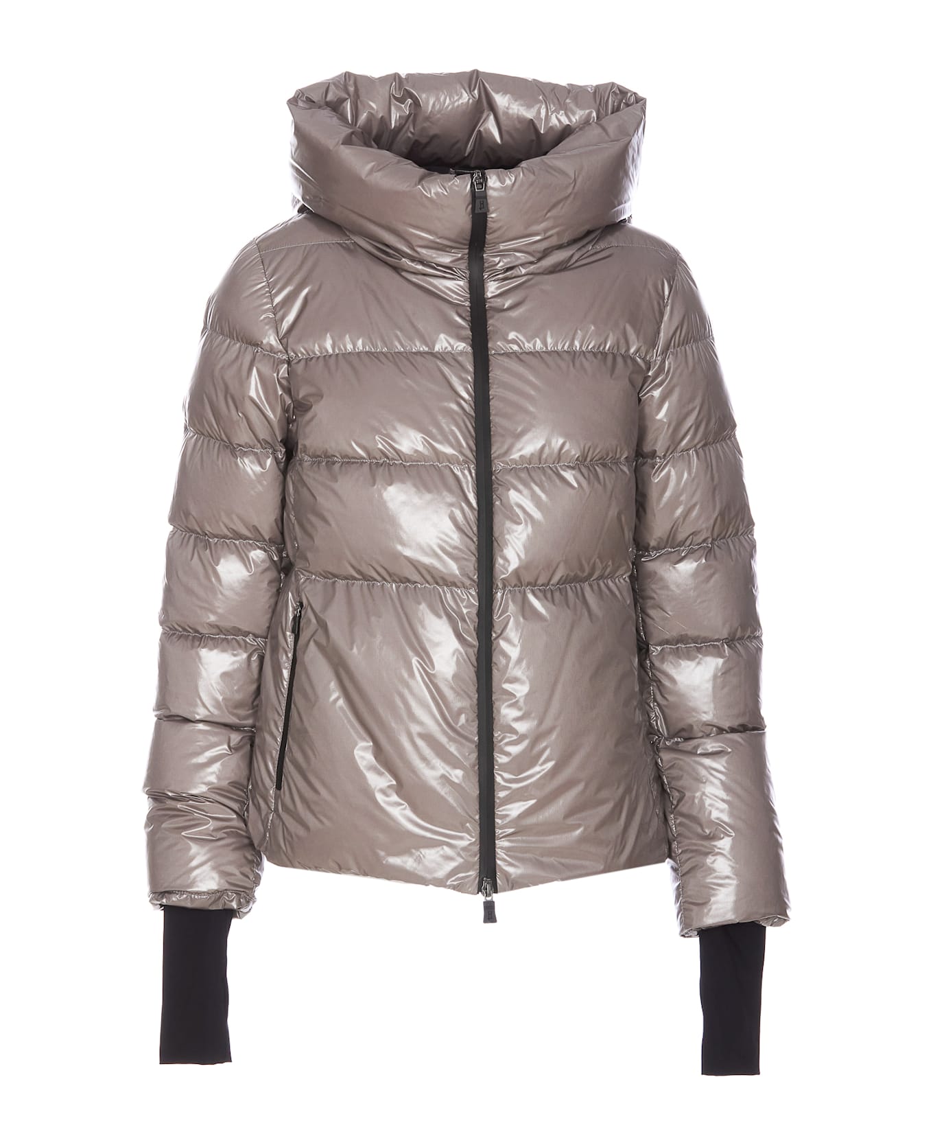 Herno Laminar Glazed Ripstop 2l Down Jacket - GREY