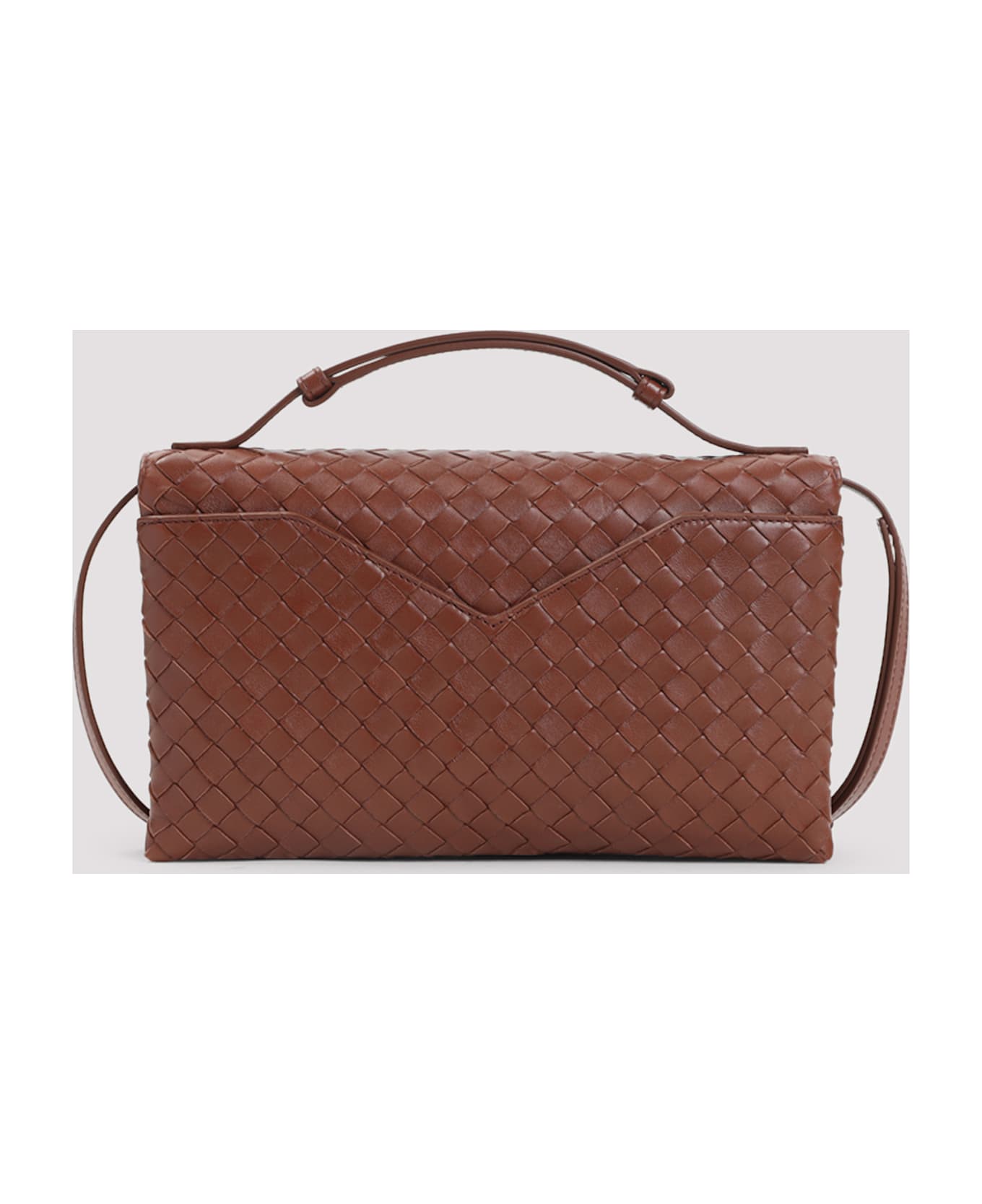 Bottega Veneta Knot Lock Shoulder Bag - Sapele Brass