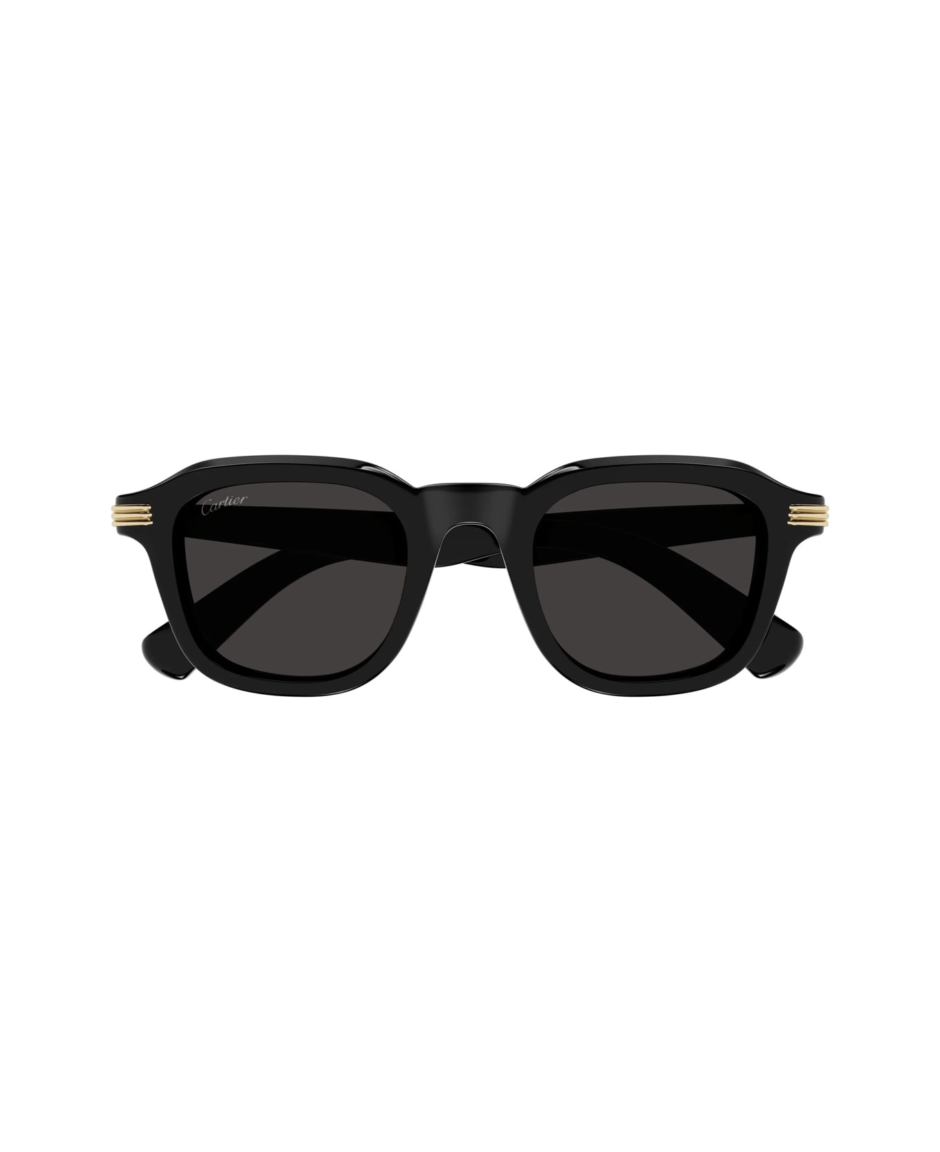 Cartier Eyewear Cartier Ct0536s Linea Première De Cartier 001 Black Grey Sunglasses - Nero