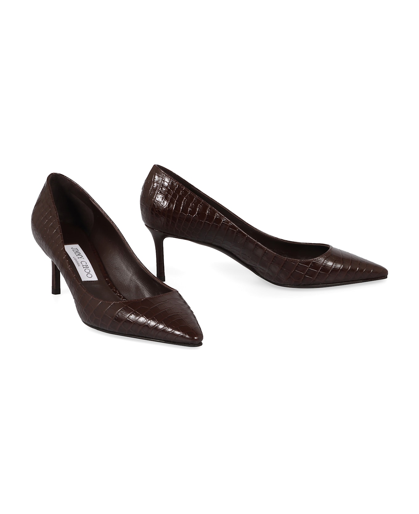 Jimmy Choo Décolleté Romy 60 In Leather - brown