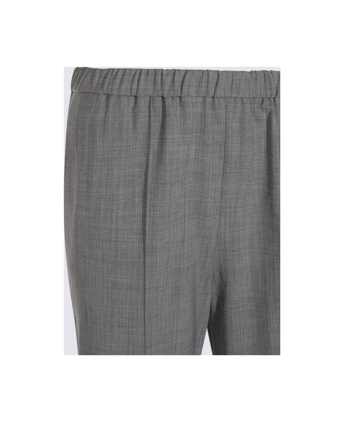 Fabiana Filippi Grey Wool Pants - ROCCIA/MELANGE