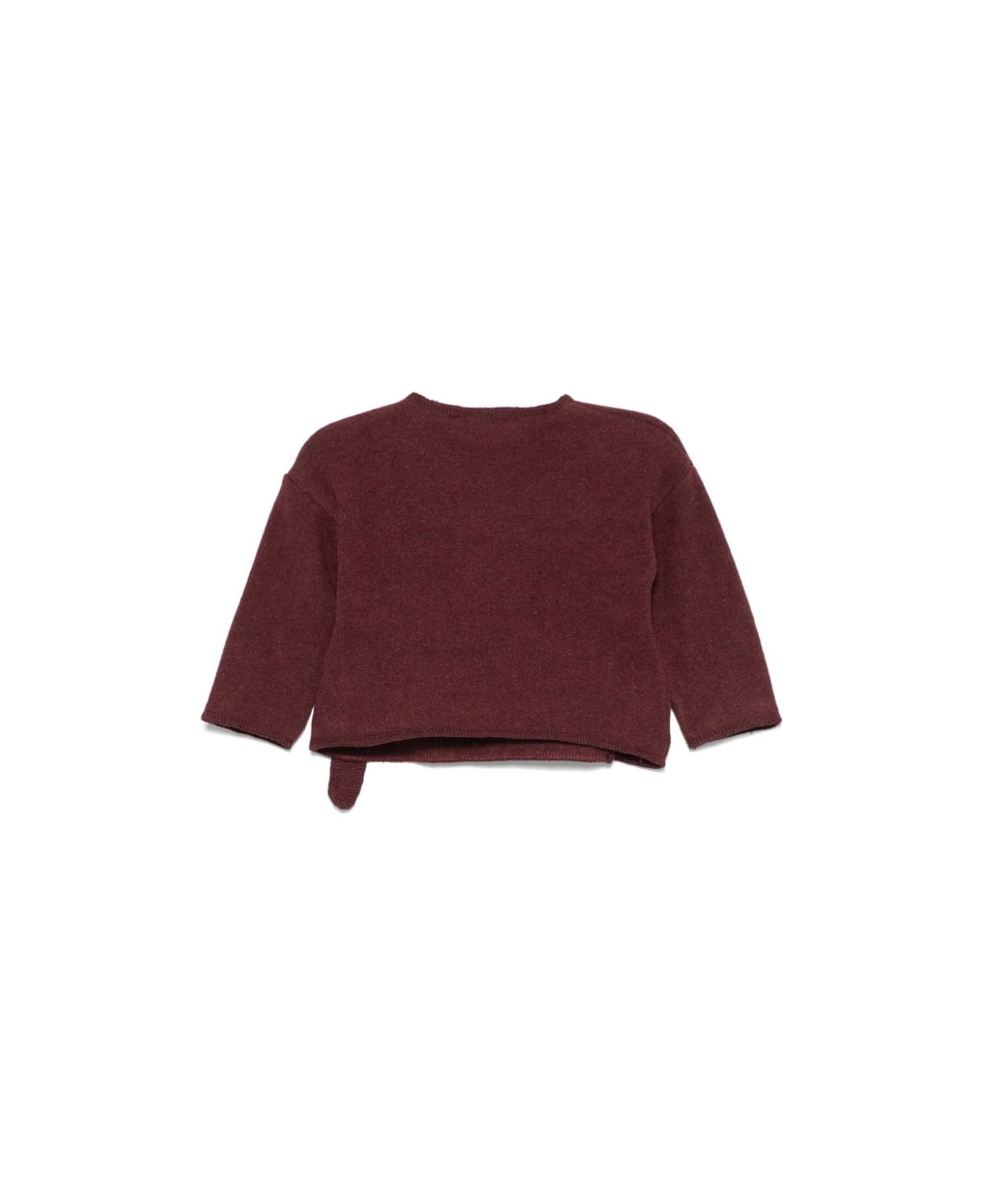 Babe & Tess Burgundy Cardigan Baby Girl - Bordeaux